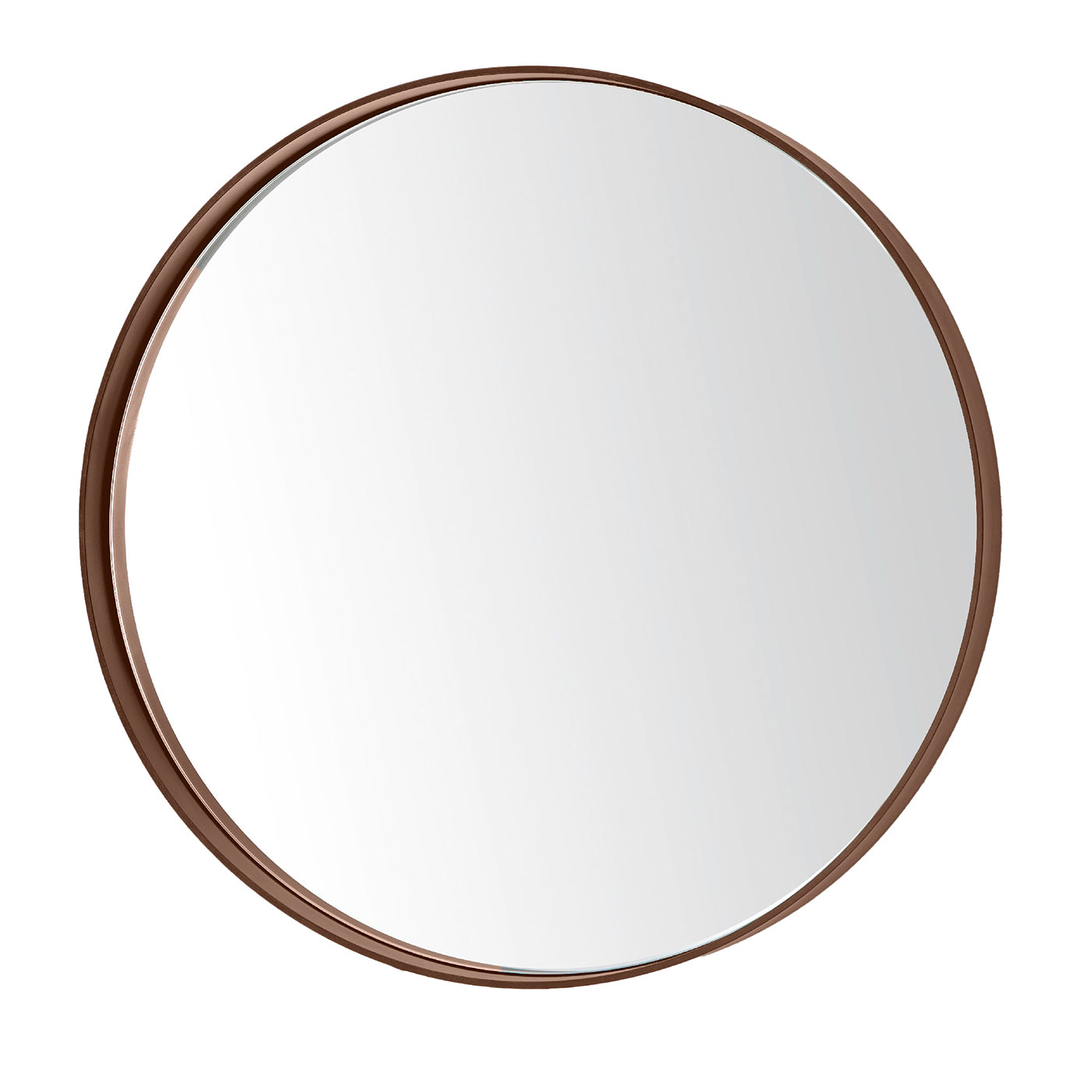 Espejo Redondo de Hierro Oxidado Gris Dorian - Vista principal