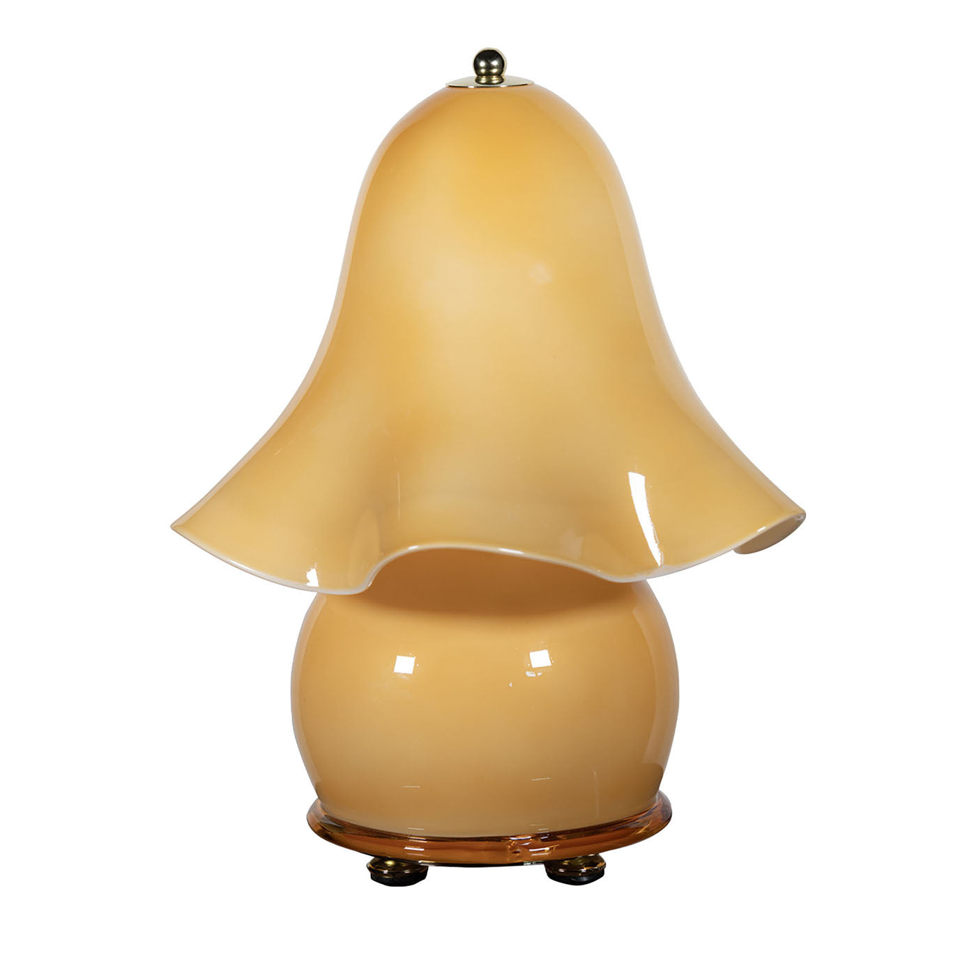 Frou Frou Amber Glass Table Lamp - Main view