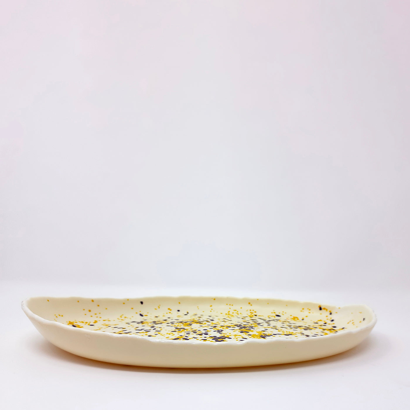 Terrazzo Pattern Ivory  Glass Serving Platter - Alternative view 4