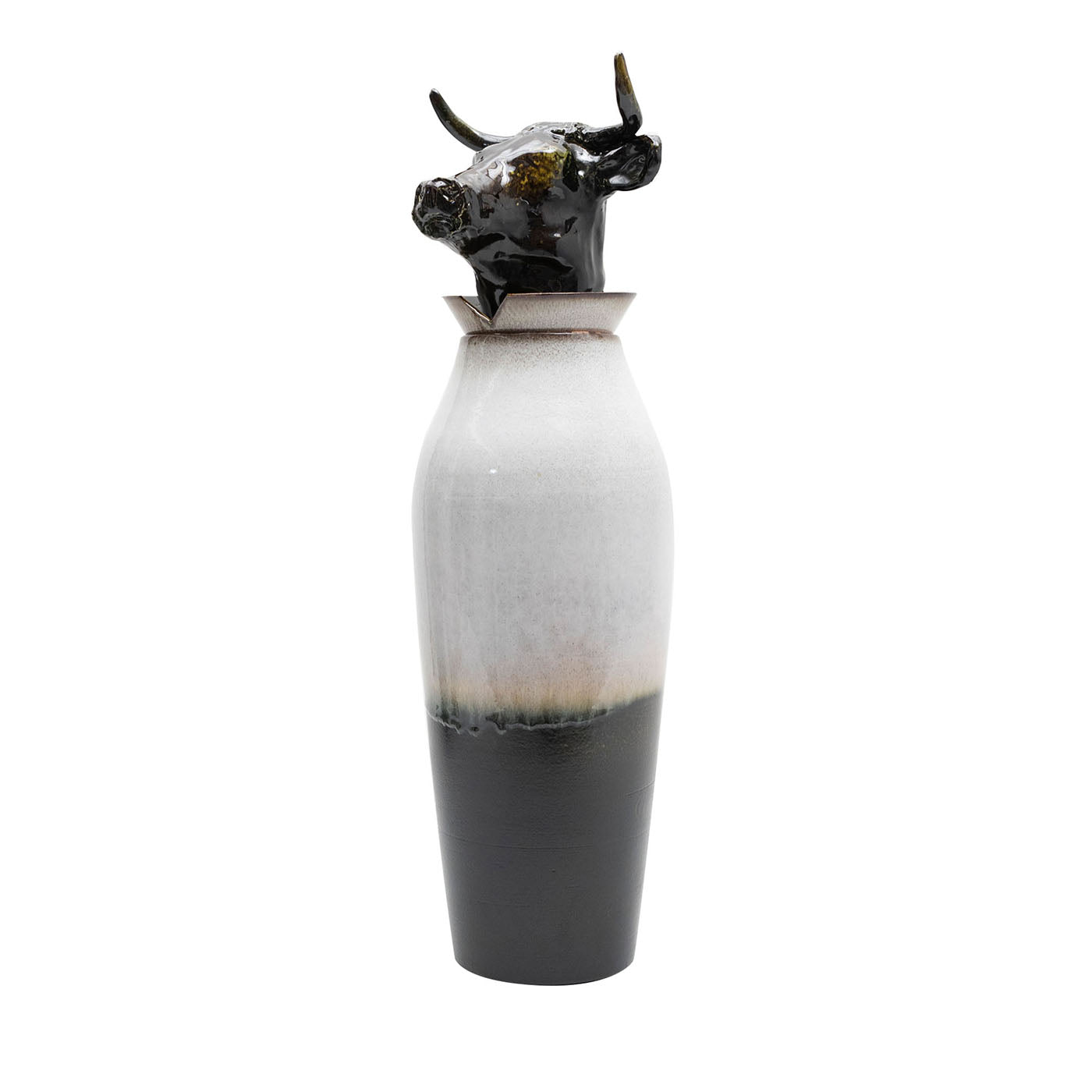 Canopo Toro Schwarz &amp; Weiß L Vase - Hauptansicht