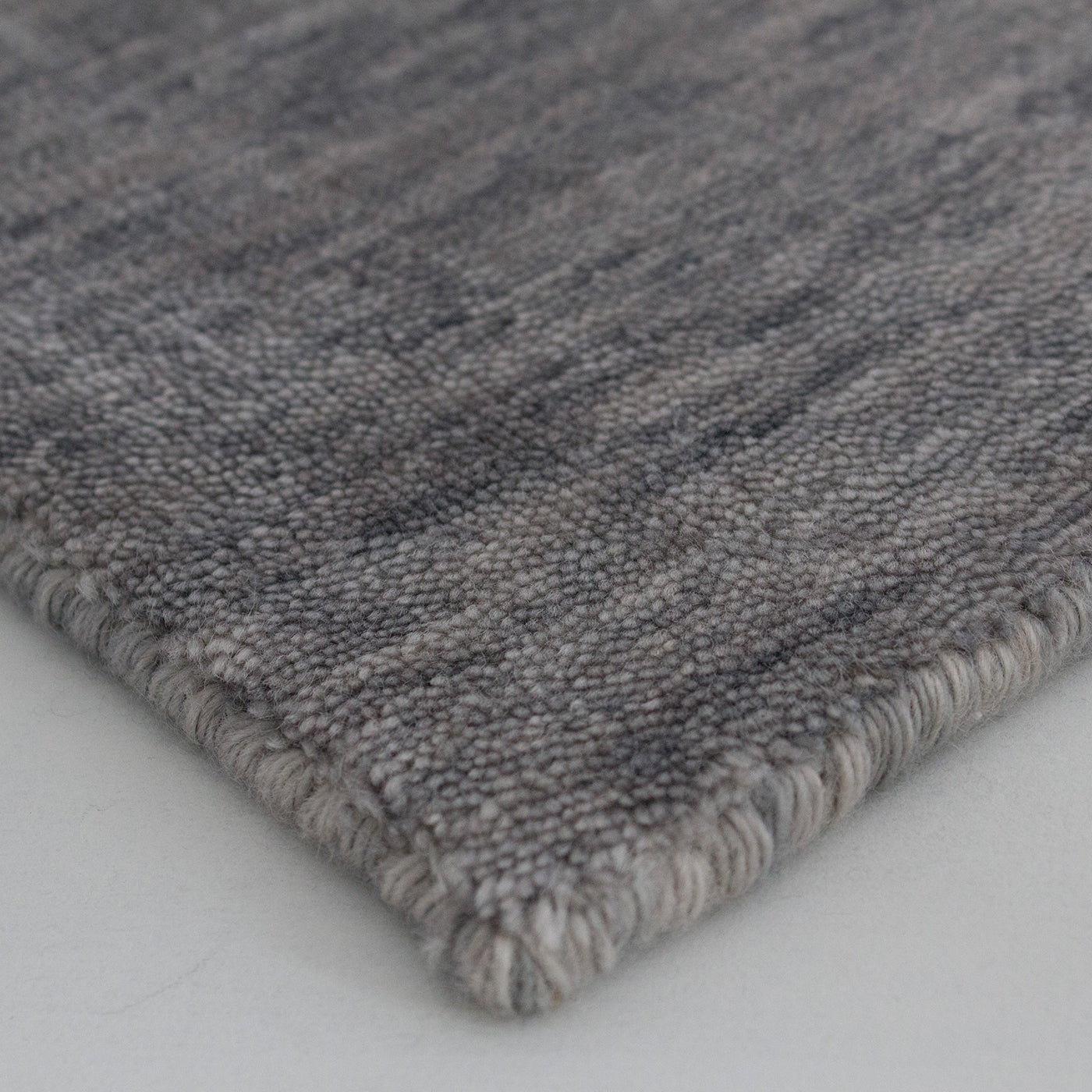 Bamboo Shaded Rectangular Gray Bamboo Silk Rug - Alternative view 1