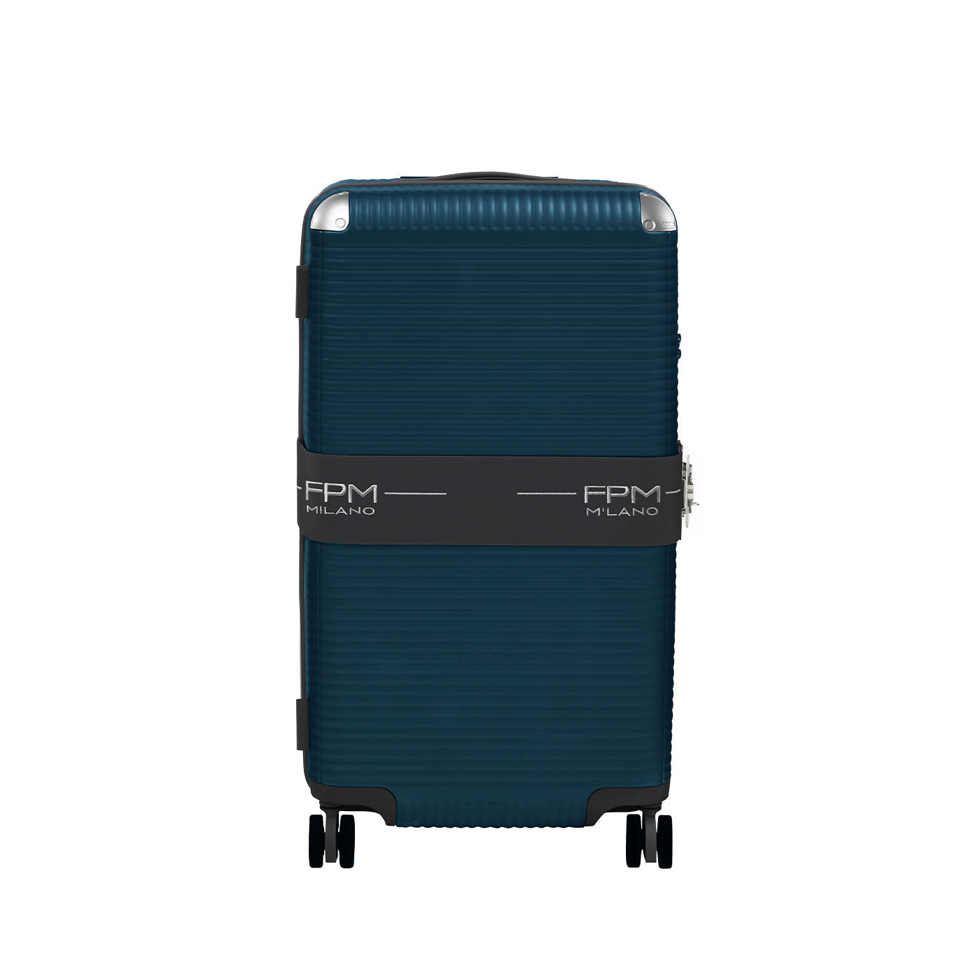Bank Zip Deluxe Blue On Wheels Medium Luggage - Alternative view 2