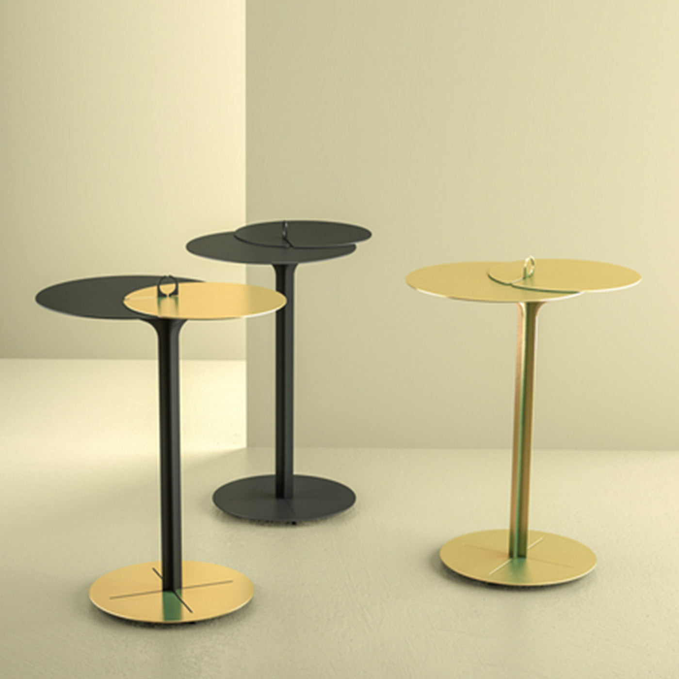 ED021 Black and Brass Side Table - Alternative view 3