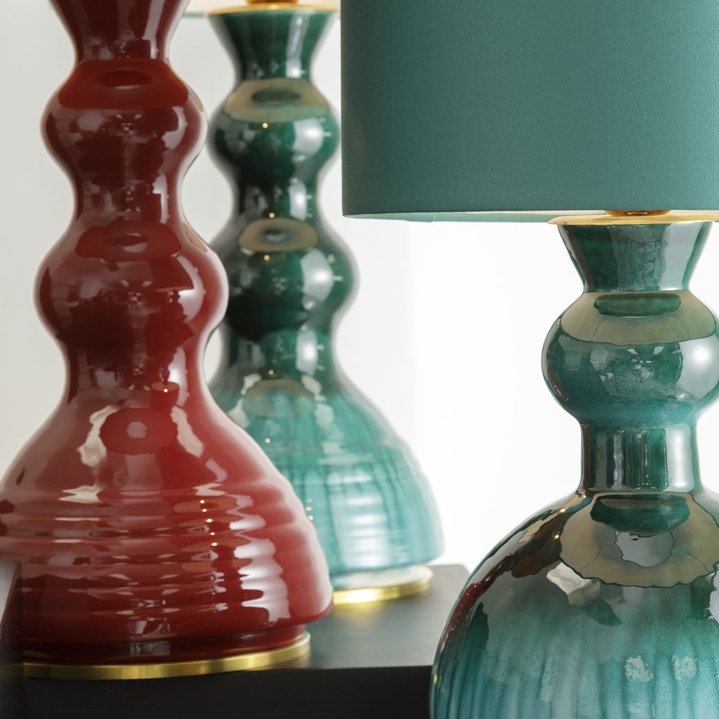CL2122/VG Allegra Green & Turquoise Table Lamp - Alternative view 3