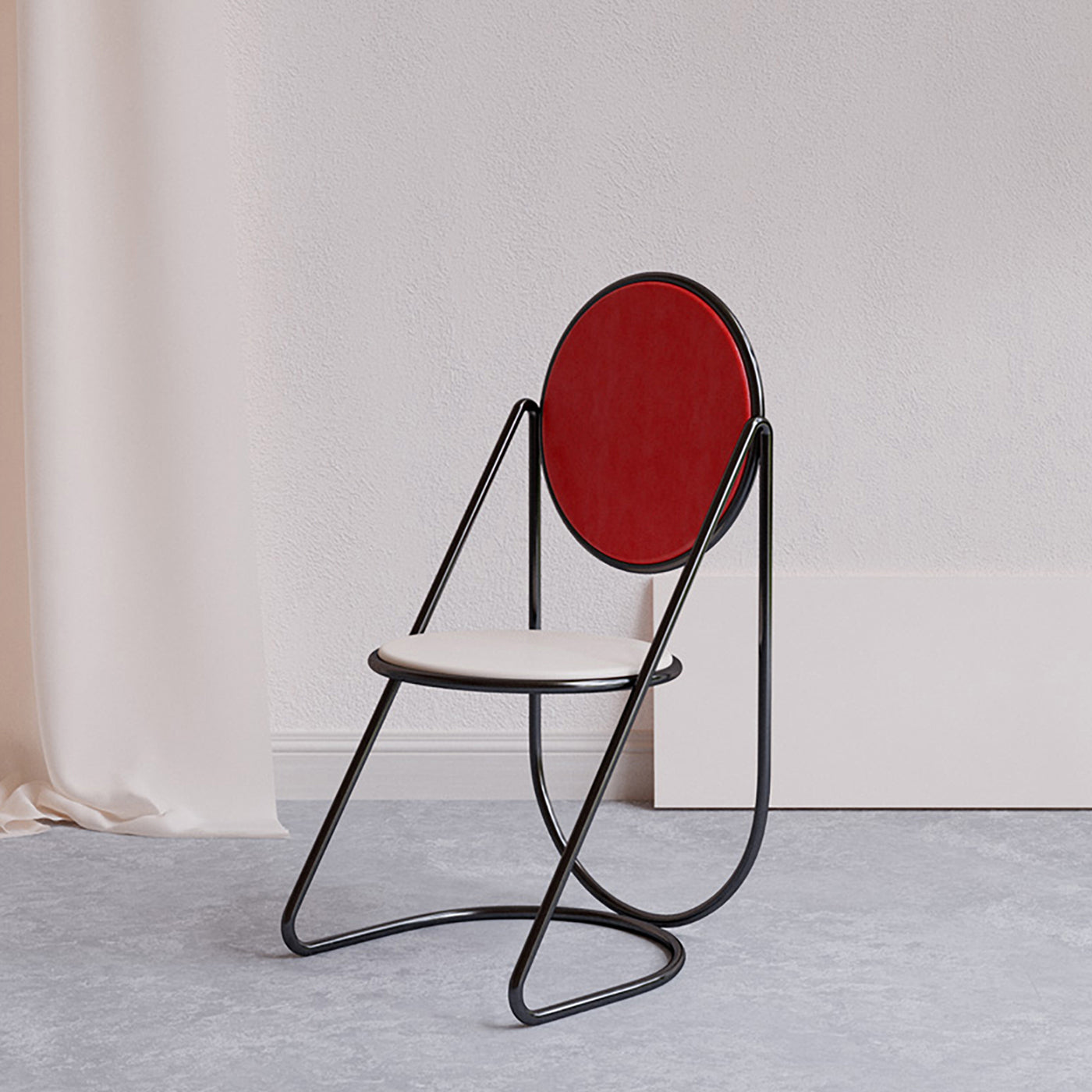 U-Disk Black/Red/Ivory Chair - Alternative view 1