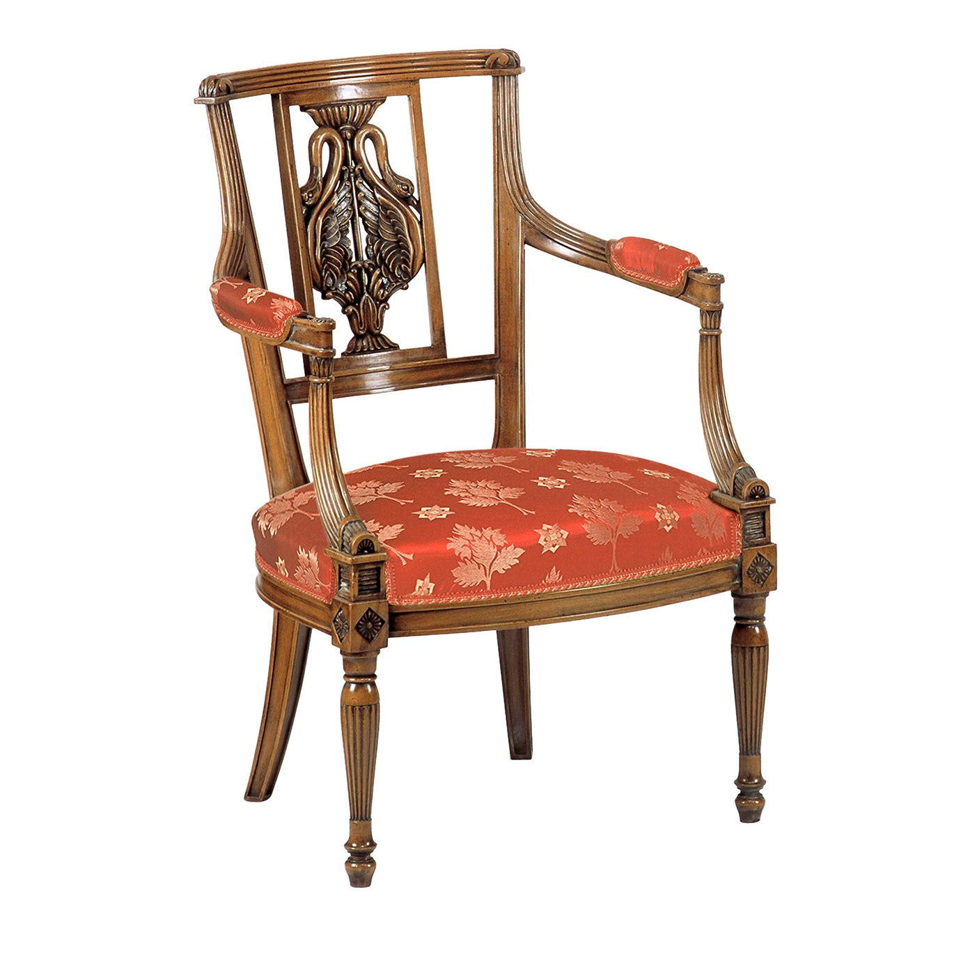 French Empire-Style Zoomorphic-Back Chair With Arms - Main view