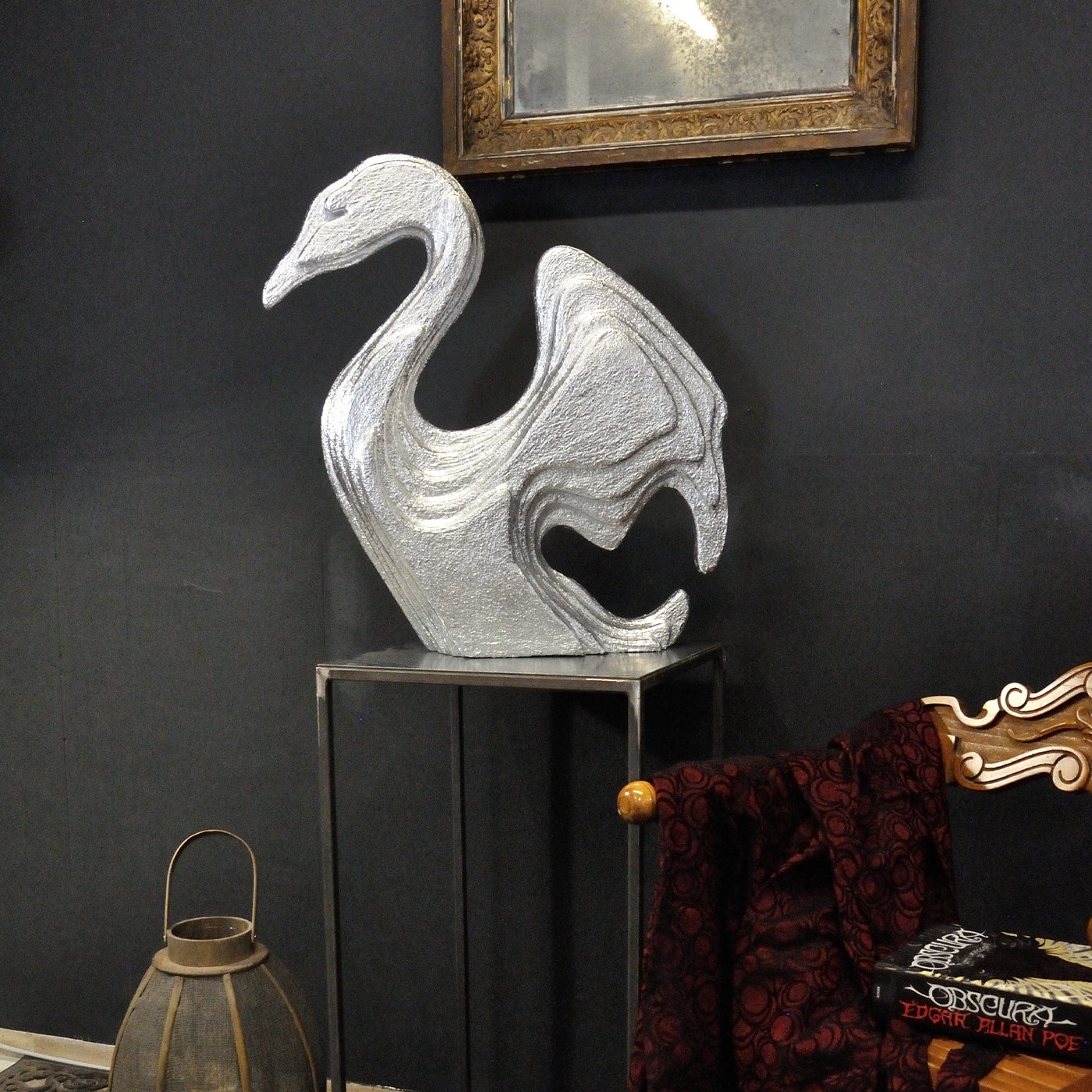 Silver Swan Sculpture - Alternative view 4