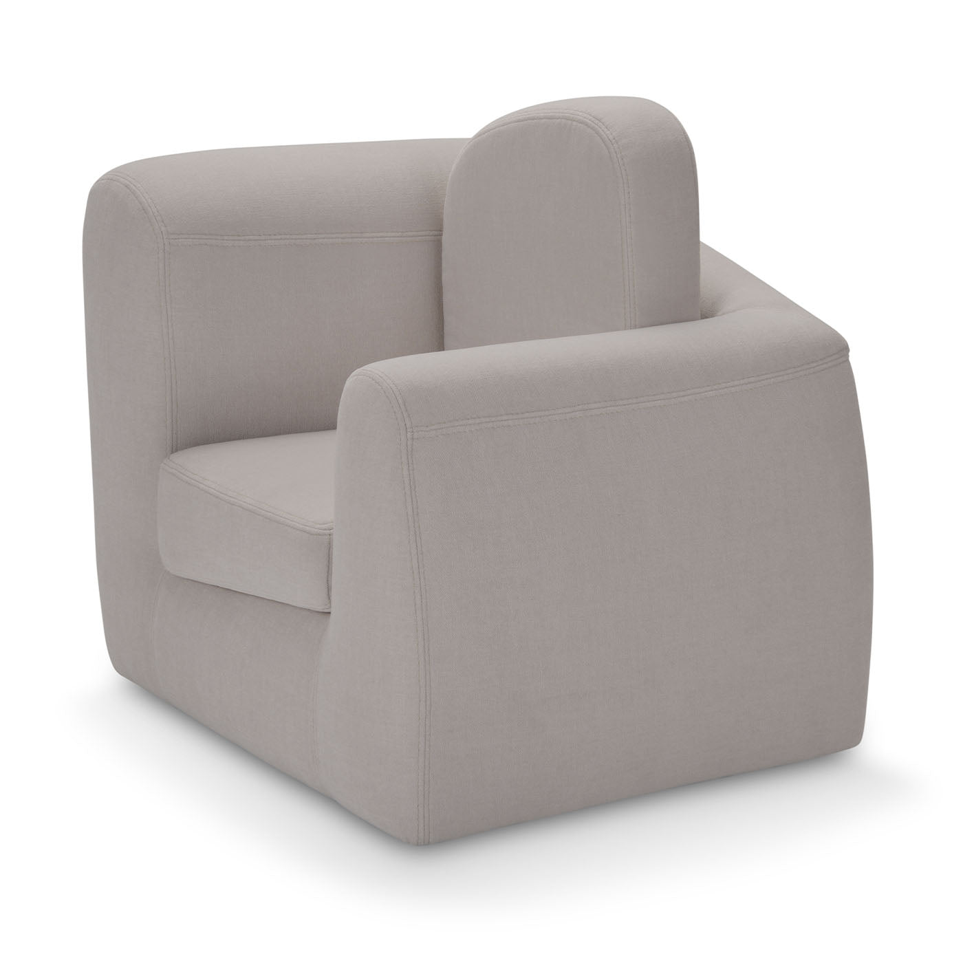 Symbol Gray Small Kids Armchair By Simone Micheli - Vue alternative 1