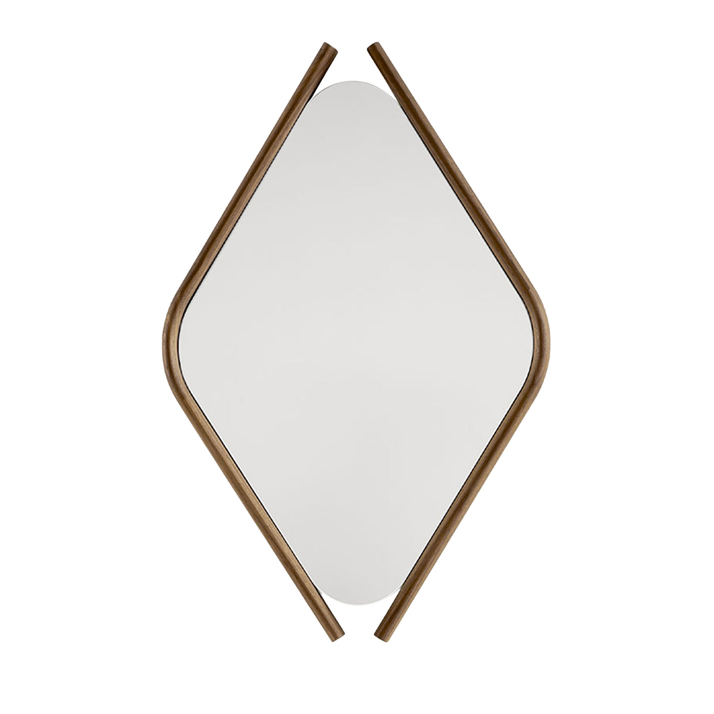 Wood Eye Medium Mirror with Solid Walnut Frame - Main view