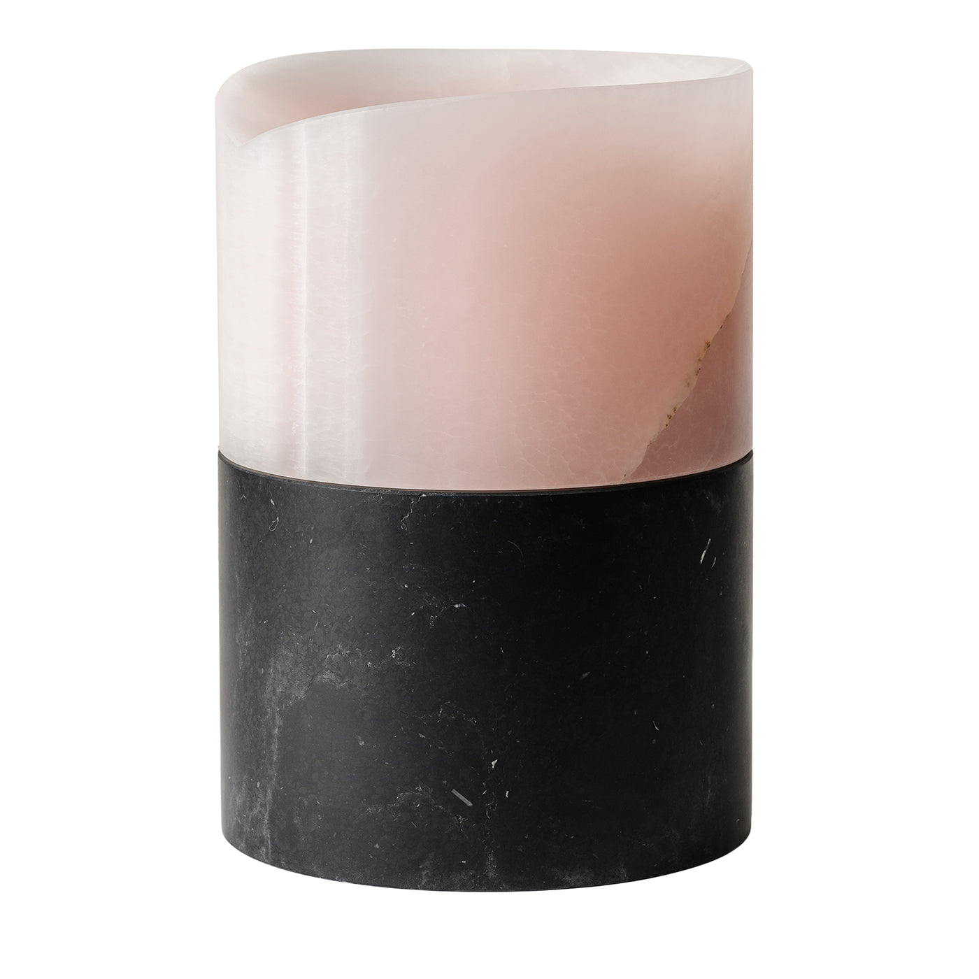 Here and Now Pinkx Onyx and Black Marquina Vase #2 - Main view