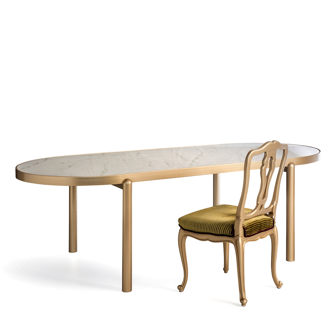 Onda Dining Table with Marble Top by Eric Da Costa - Alternative view 2