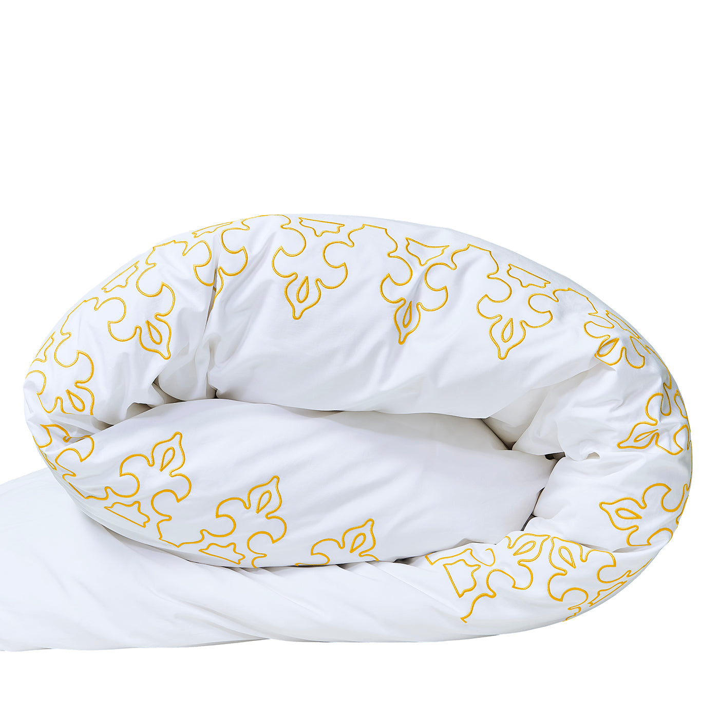 Berbero White & Yellow Dede US King Duvet Cover - Alternative view 2