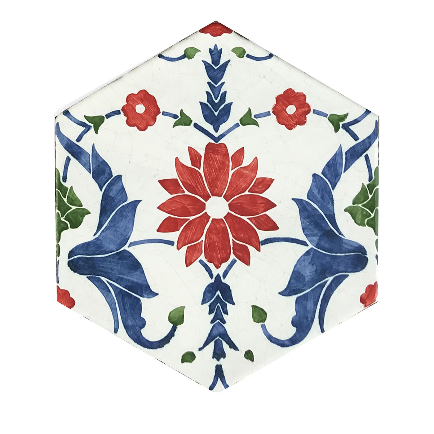 Daamè - Ensemble de 28 carreaux floraux hexagonaux - Vue principale