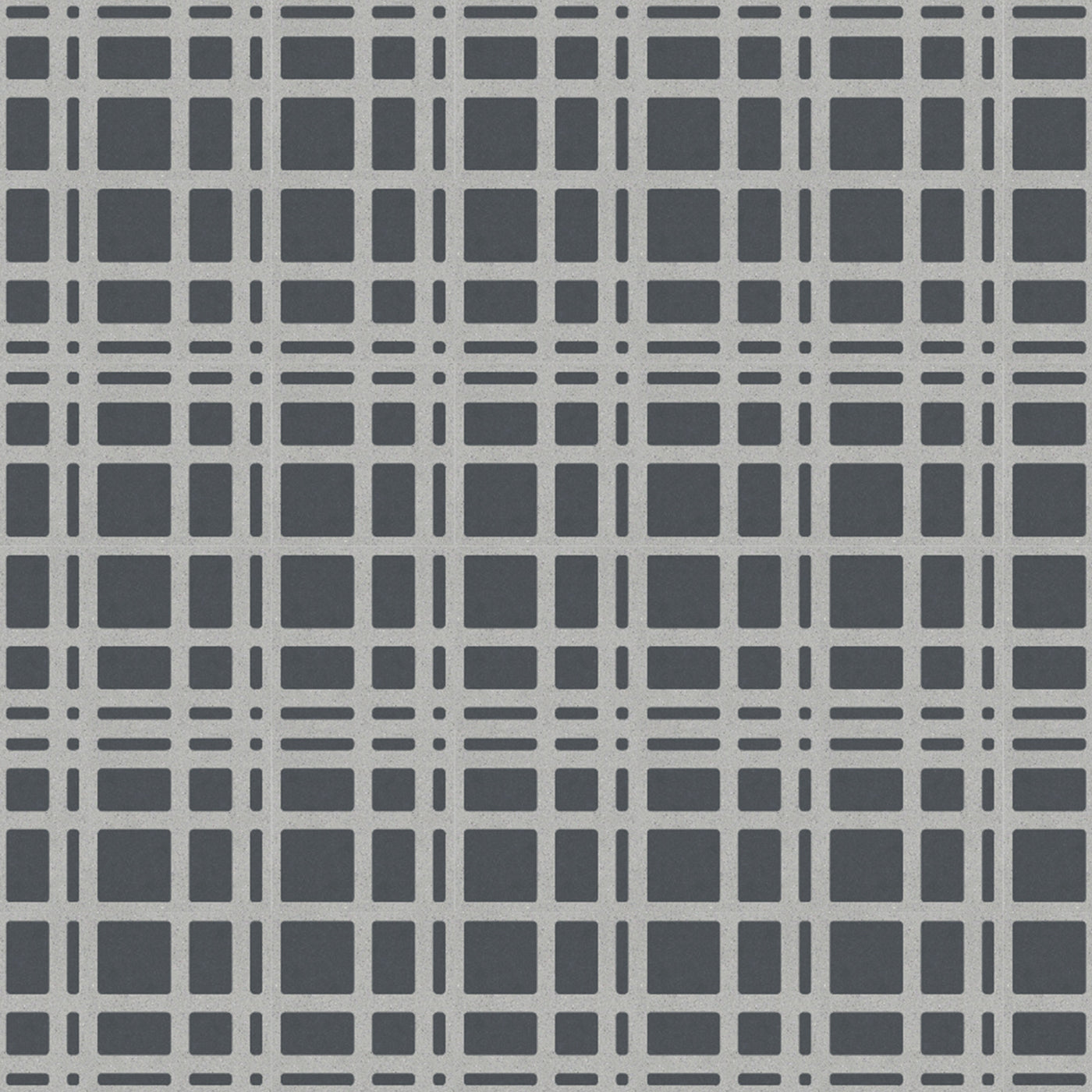 Tartan Set of 25 Gray Concrete Tiles - Alternative view 2