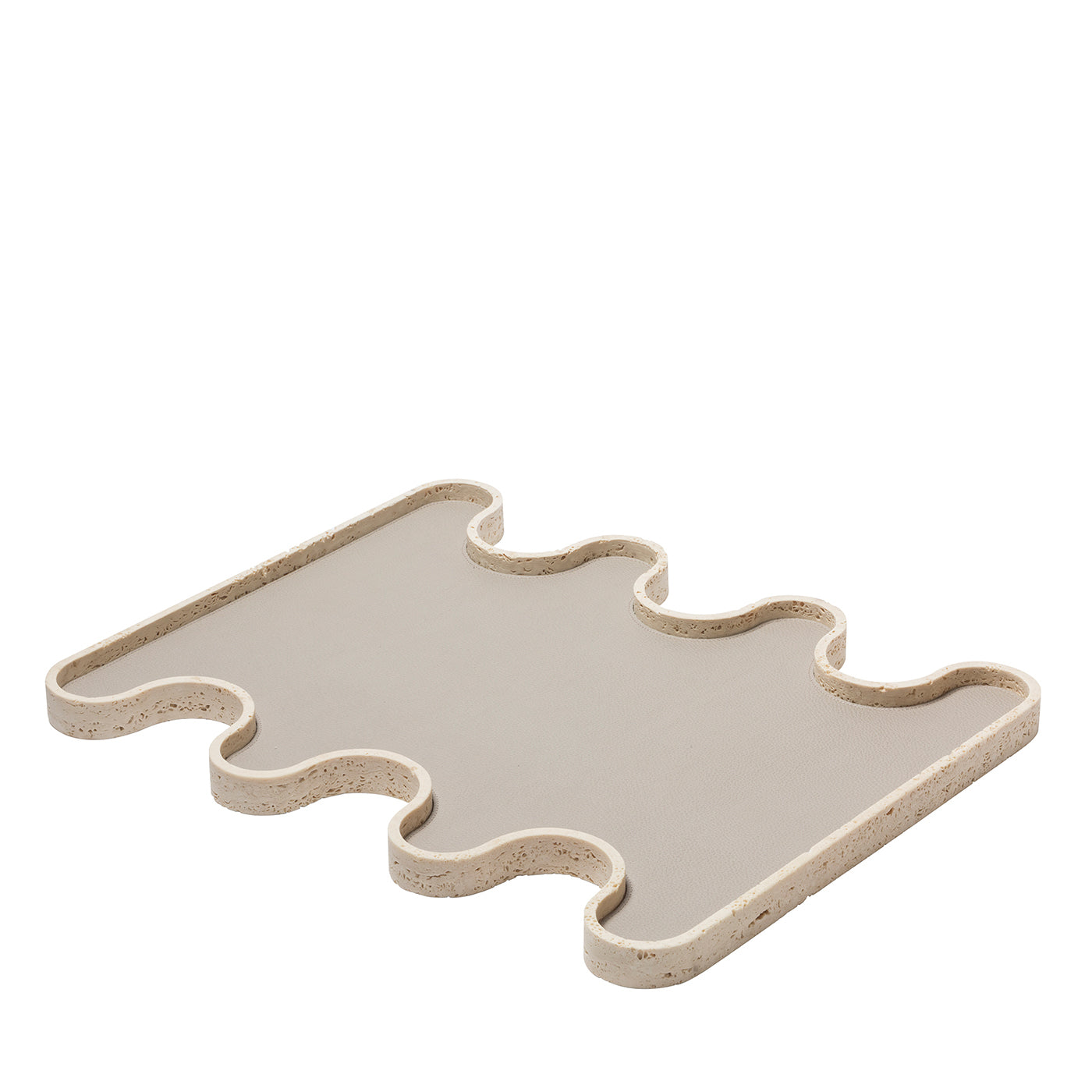 Ossicle Beige Marble Tray - Main view