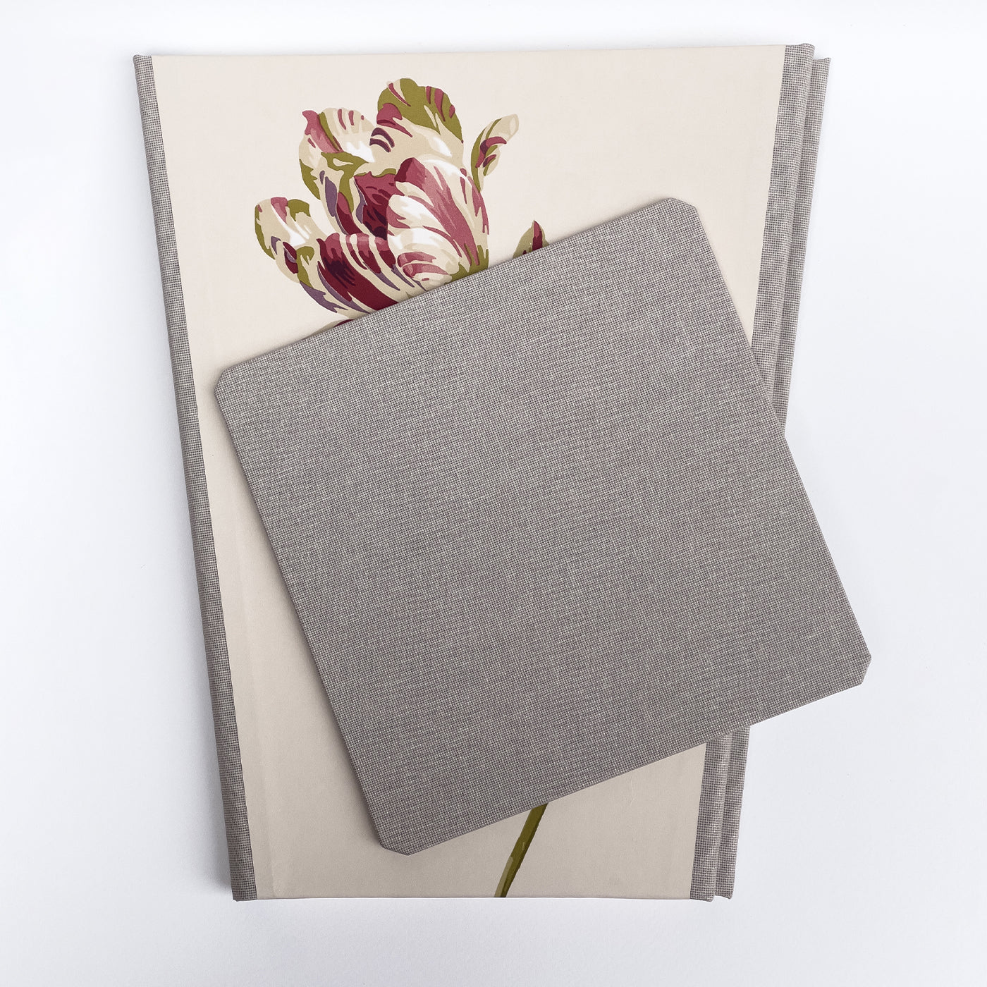 Floral Beige & Taupe Foldable Paper Bin - Alternative view 2
