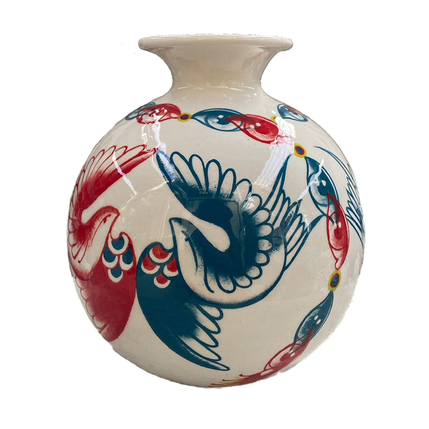 Palla Blue and Red Vase - Main view