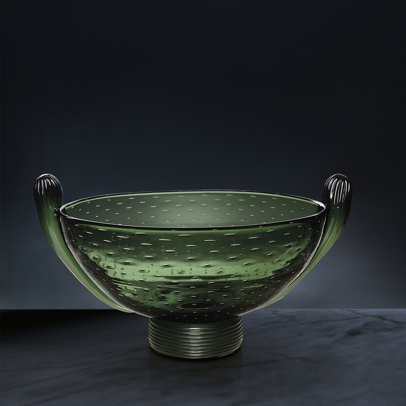 Green Murano Glass Centerpiece - Alternative view 1