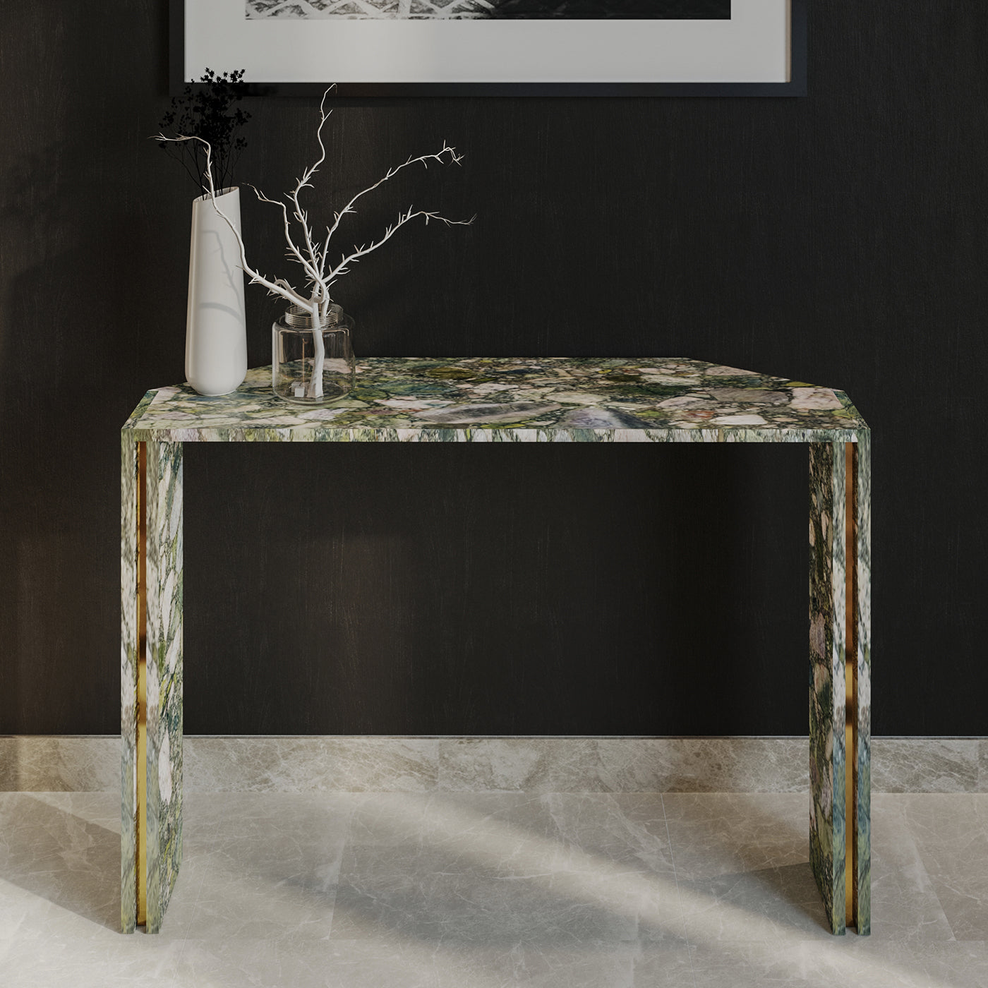Innis Marinace Verde Marble Console by Paolo Ciacci - Alternative view 1