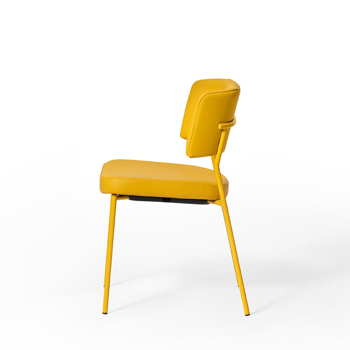 Marlen Met Im Yellow Leather & Metal Chair by EP Studio - Alternative view 1