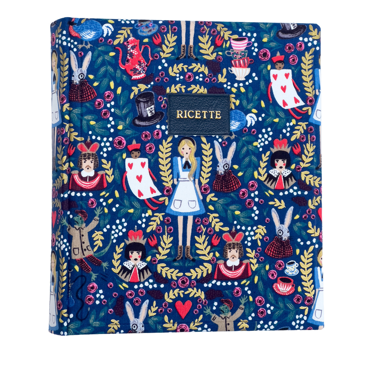 Alice in Wonderland Recipes Ring Binder Legatoria Artigiana | Artemest