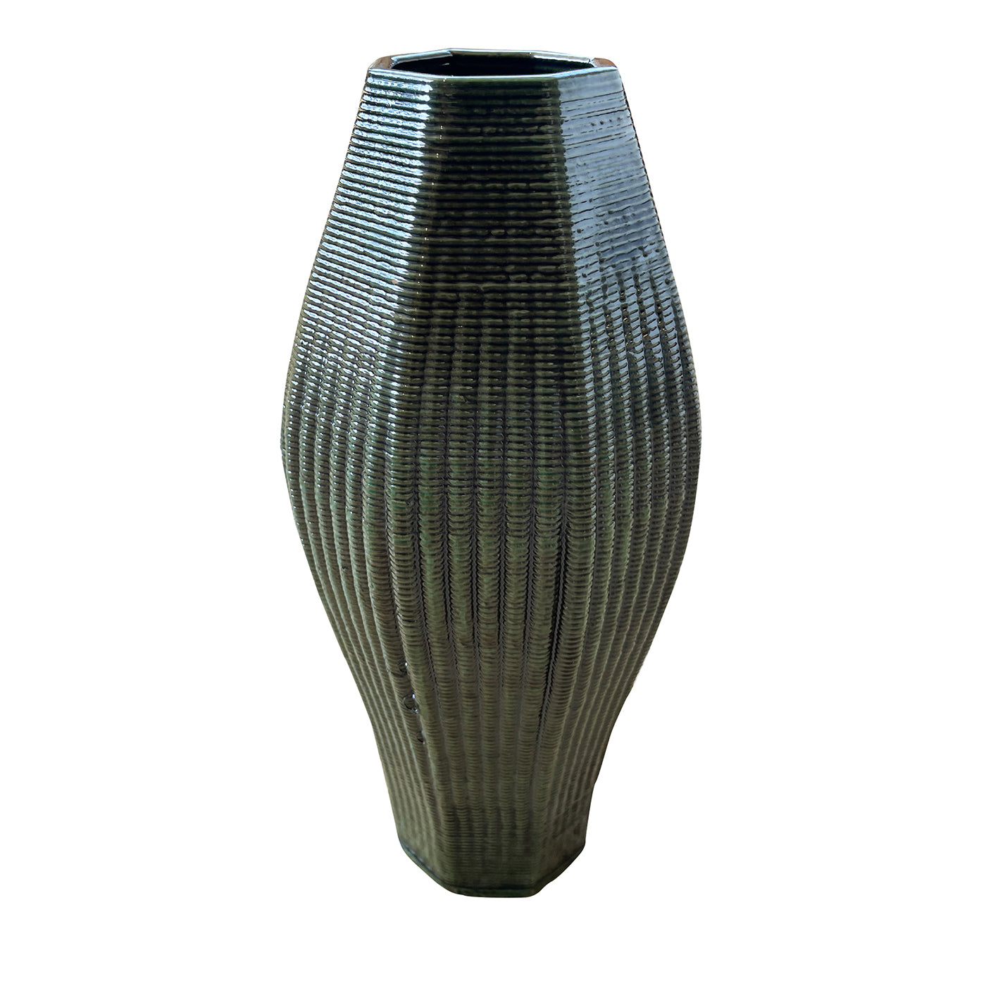 Vimini Green Terracotta Decorative Vase - Main view