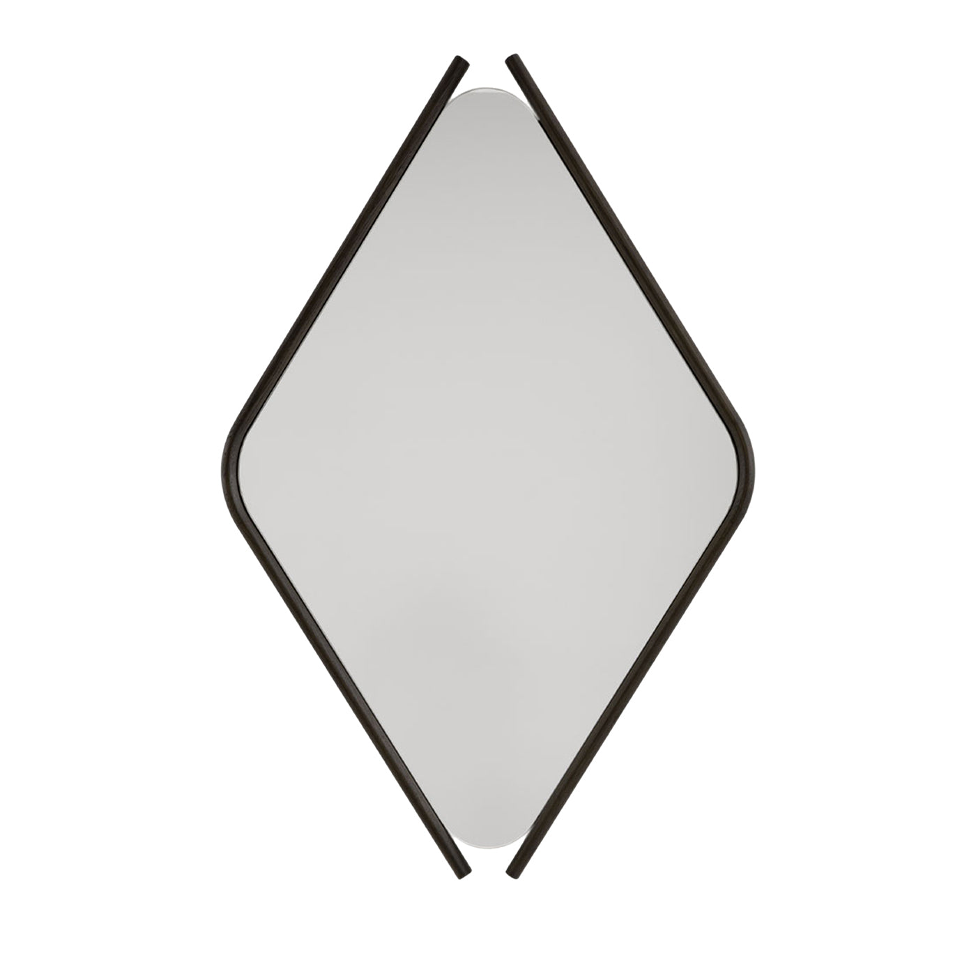 Specchio medio Wood Eye con cornice in rovere massiccio - Vista principale