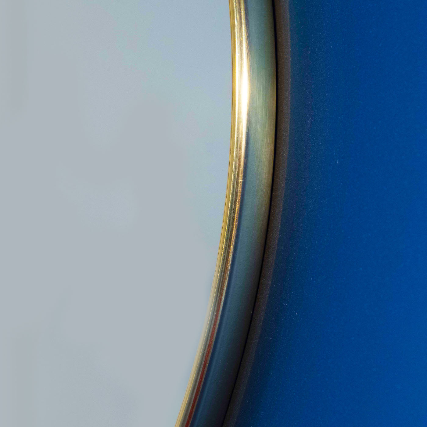 Espejo de pared azul satinado Undulate - Vista alternativa 1