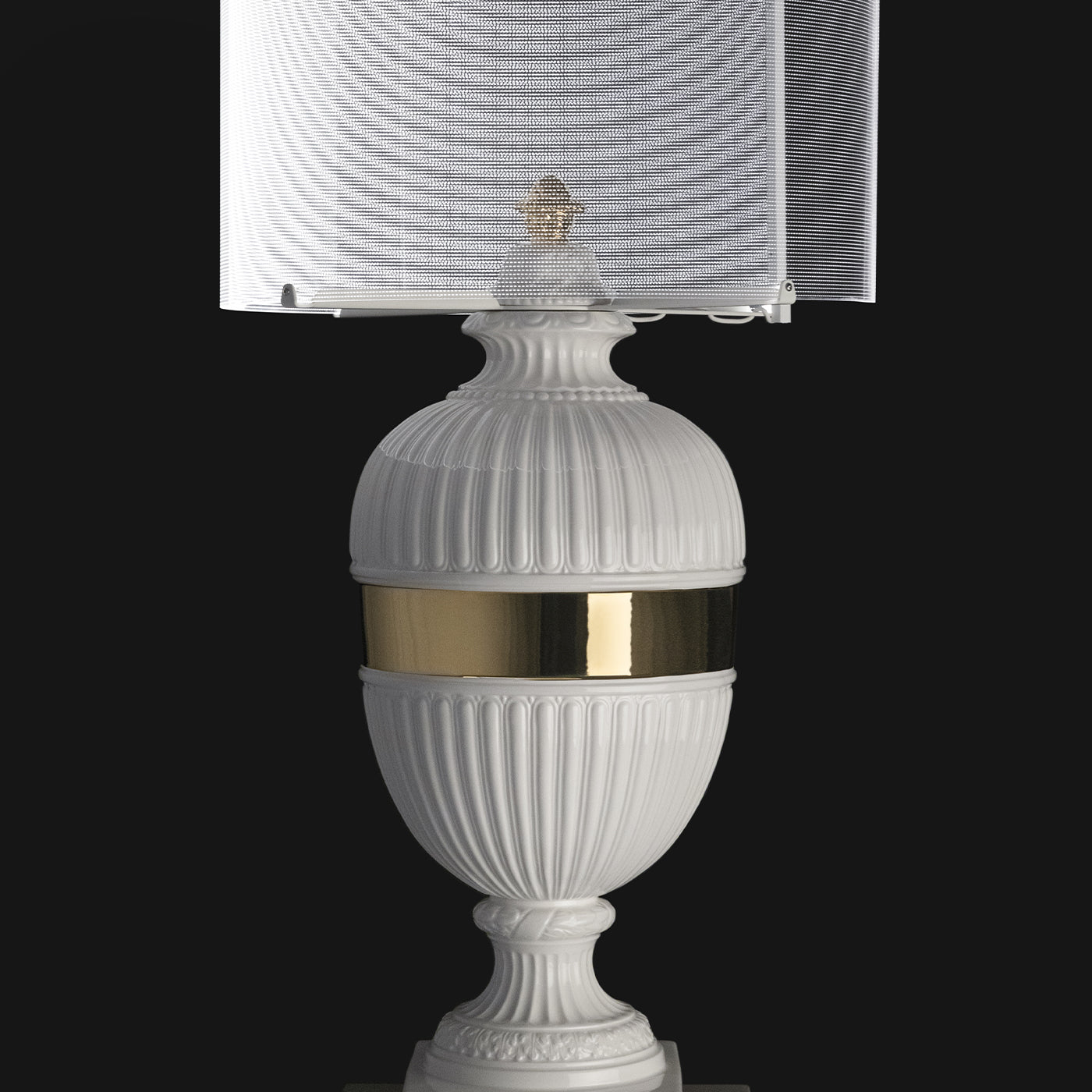 Psyche White and Gold Table Lamp - Alternative view 1