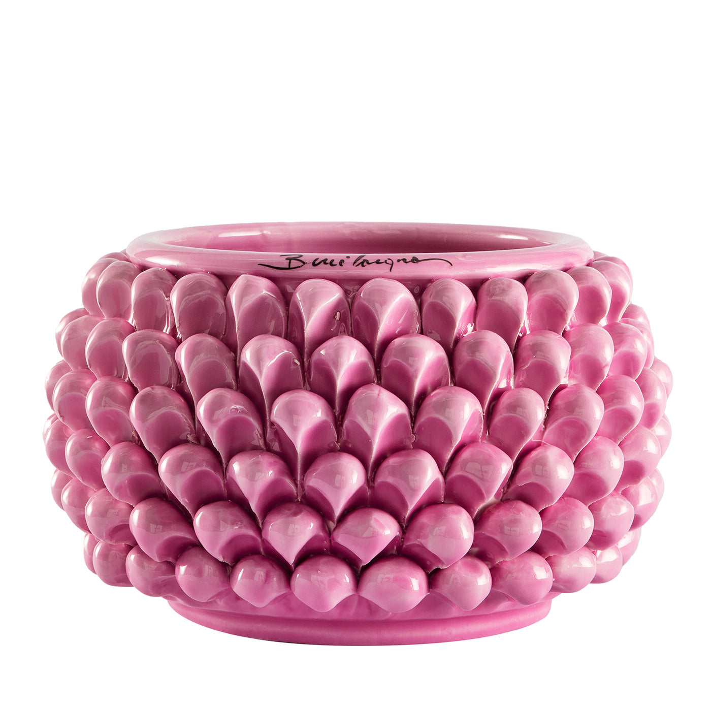 Pink Ceramic Pigna Vase - Main view