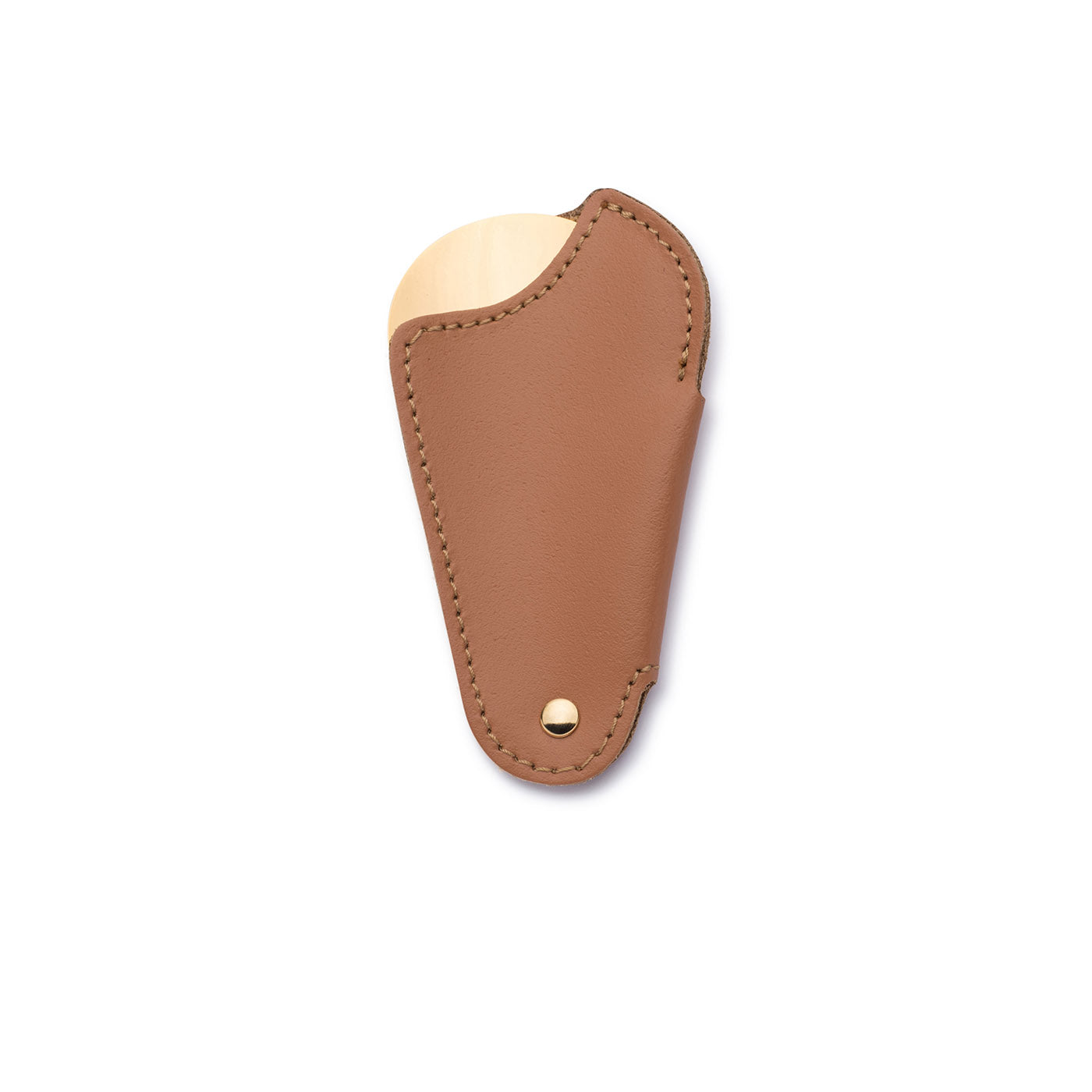 Gold & Brandy-Hued Leather Travel Shoe Horn - Alternative view 2