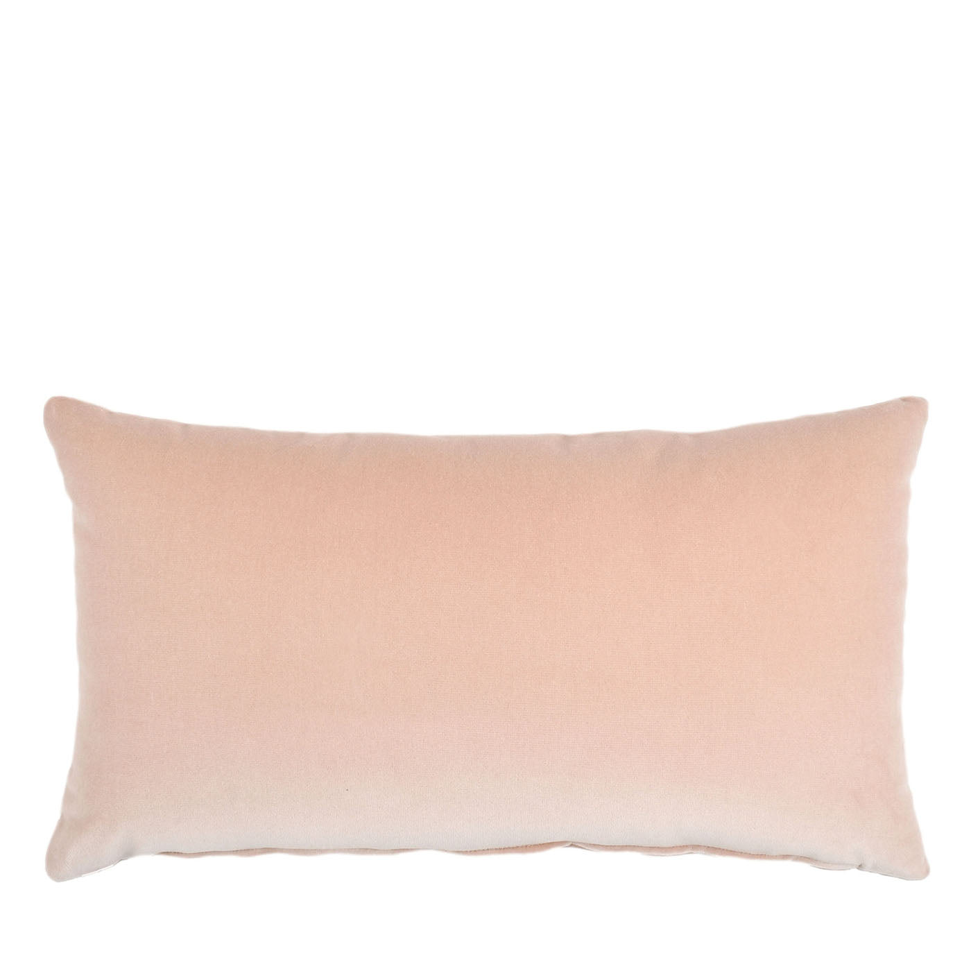 Cuscino Longue in Velluto di Cotone Rosa Cipria - Vista principale