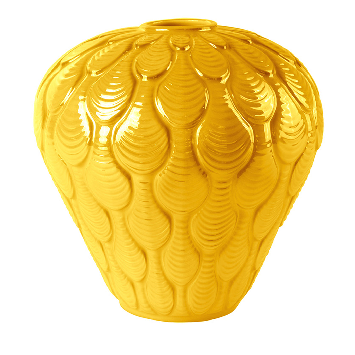 SMALL COQUILLE VASE - YELLOW - Main view