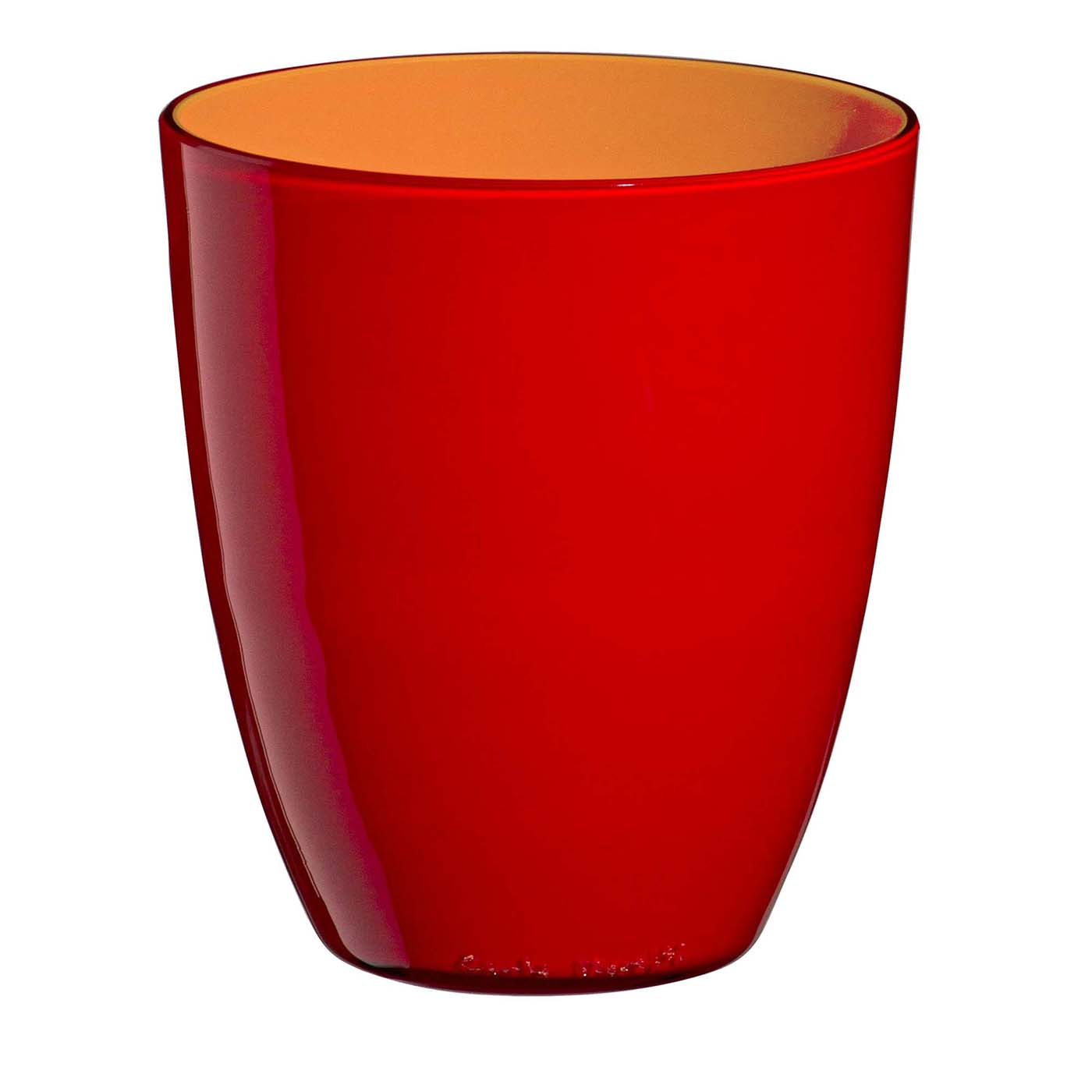 Pirus Rotes und oranges Glas von Carlo Moretti - Hauptansicht
