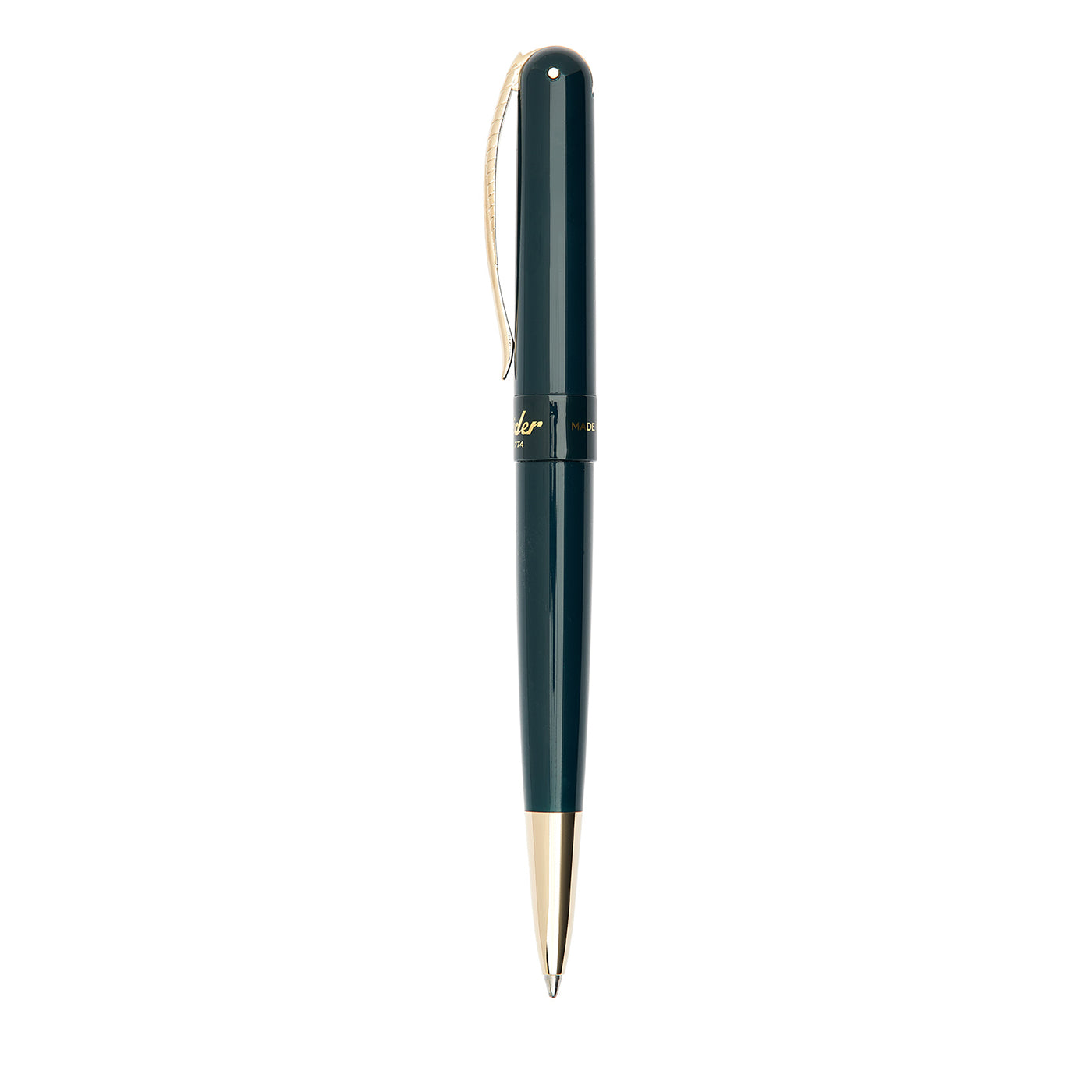 Avatar Anniversary Green Ballpoint Pen with Gold Trim - Alternative view 1