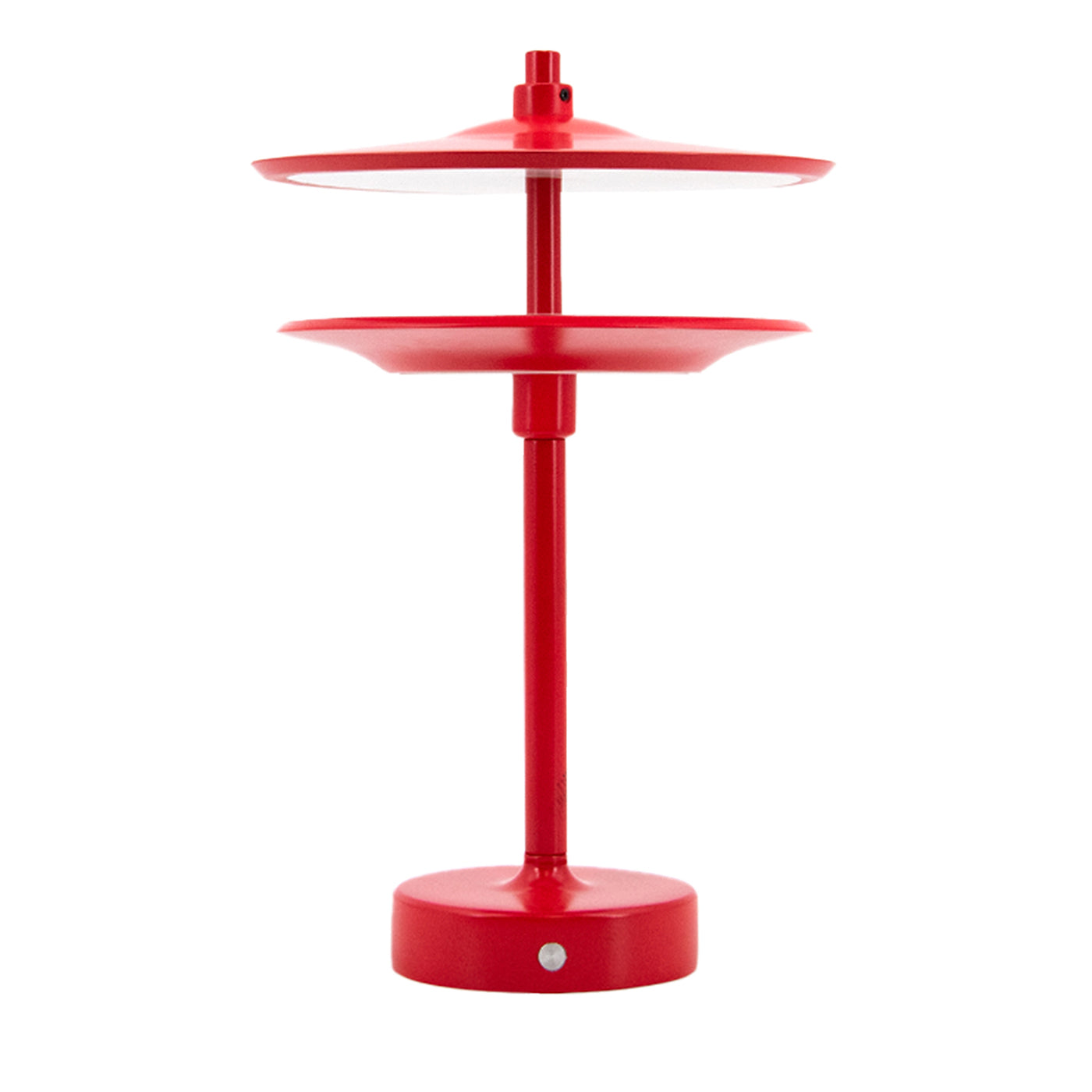 Lampe à poser rechargeable Drum Red par Albore Design - Vue principale