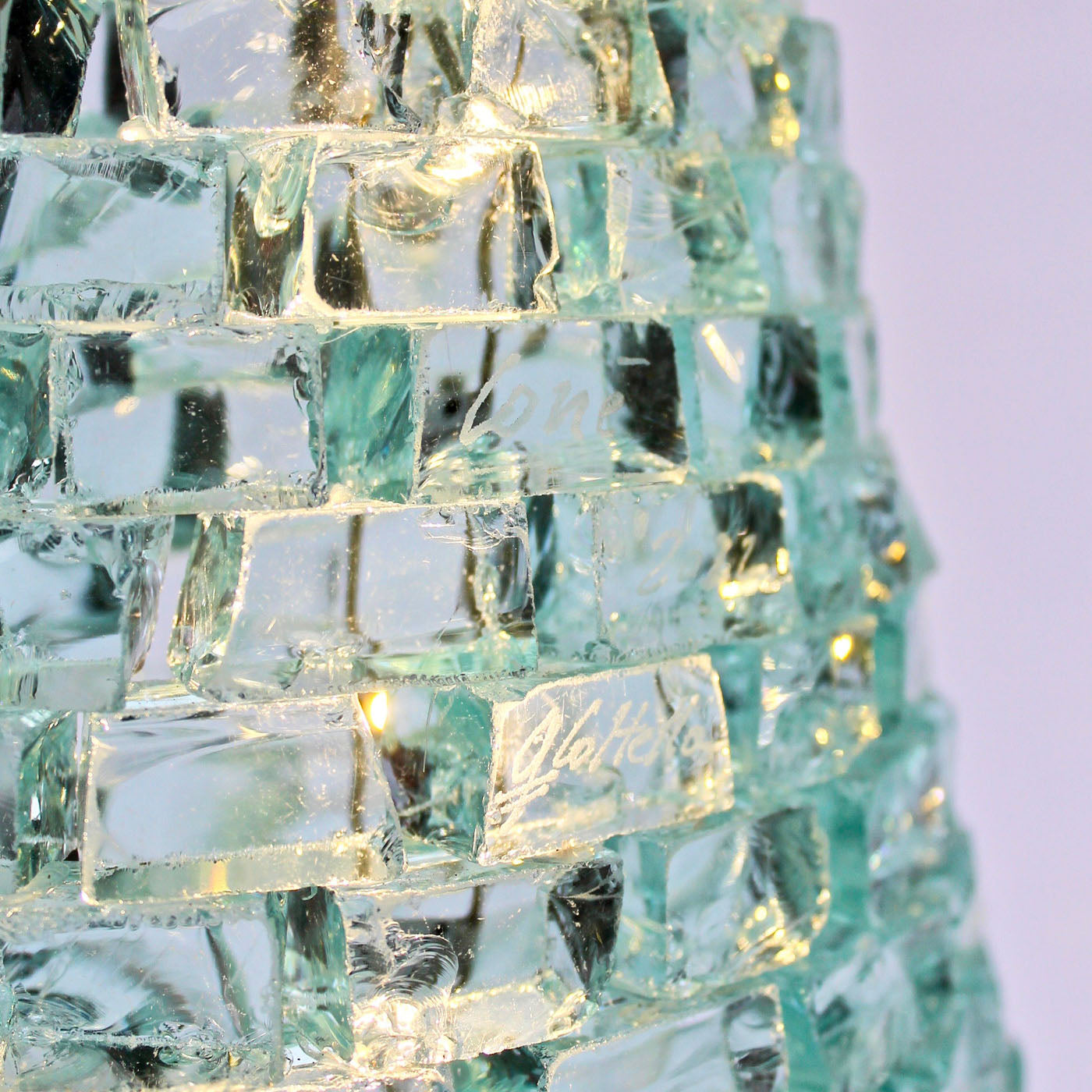 Conè Green Glass Sculptural Lamp - Alternative view 4