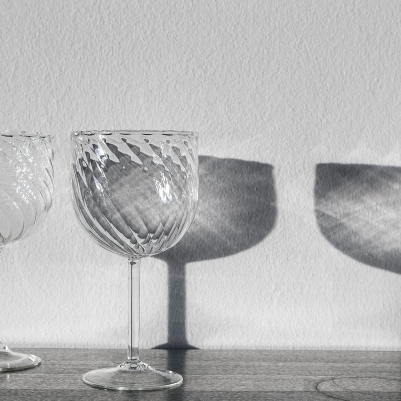 Set of 6 Blown Glass Dafne Glasses - Alternative view 1