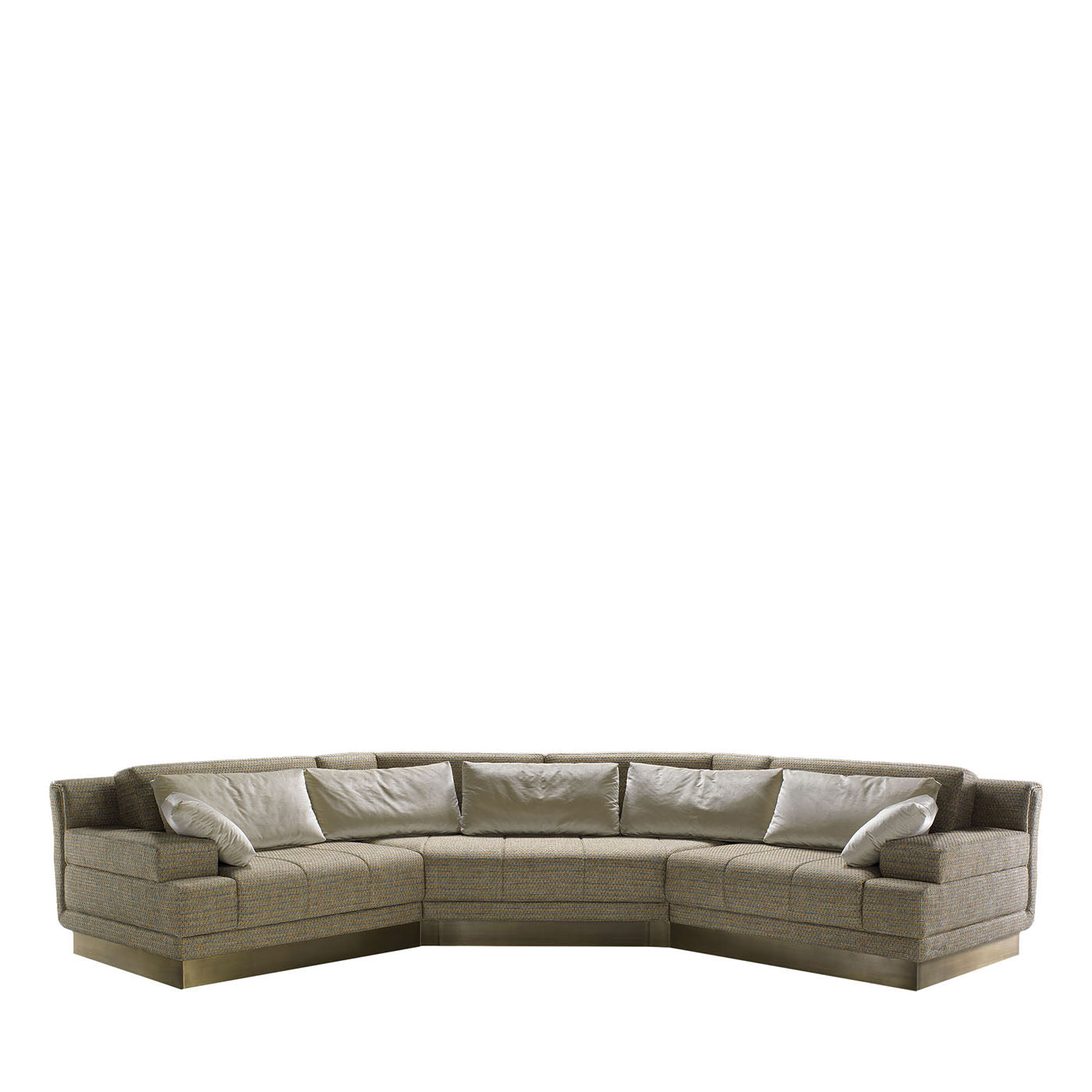 Boulevard Melange Brown & Gray Modular Sofa - Vue principale