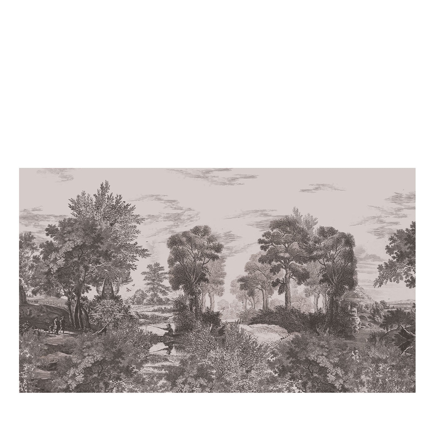 Colección de papel pintado Camere Bucolic en blanco y negro - Vista principal