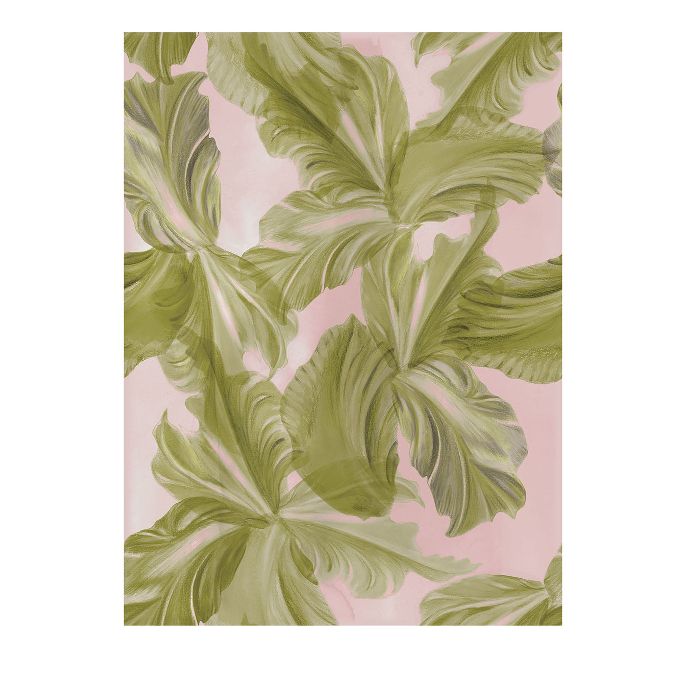 Green Soft Leaves Wallpaper Camere Collection - Main view