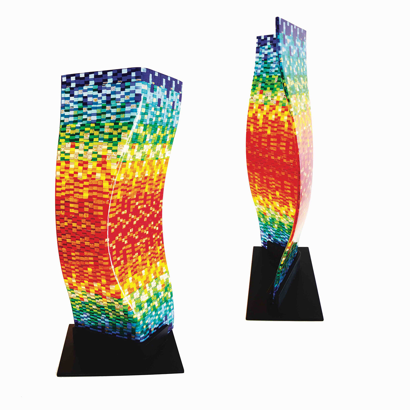 Escultura multicolor de cristal de Murano Manhattan Impression - Vista alternativa 2
