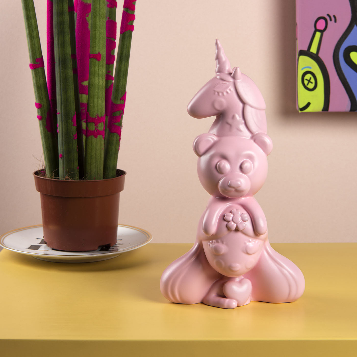 Pink Magic Totem Series Sculpture #2 - Alternative view 1
