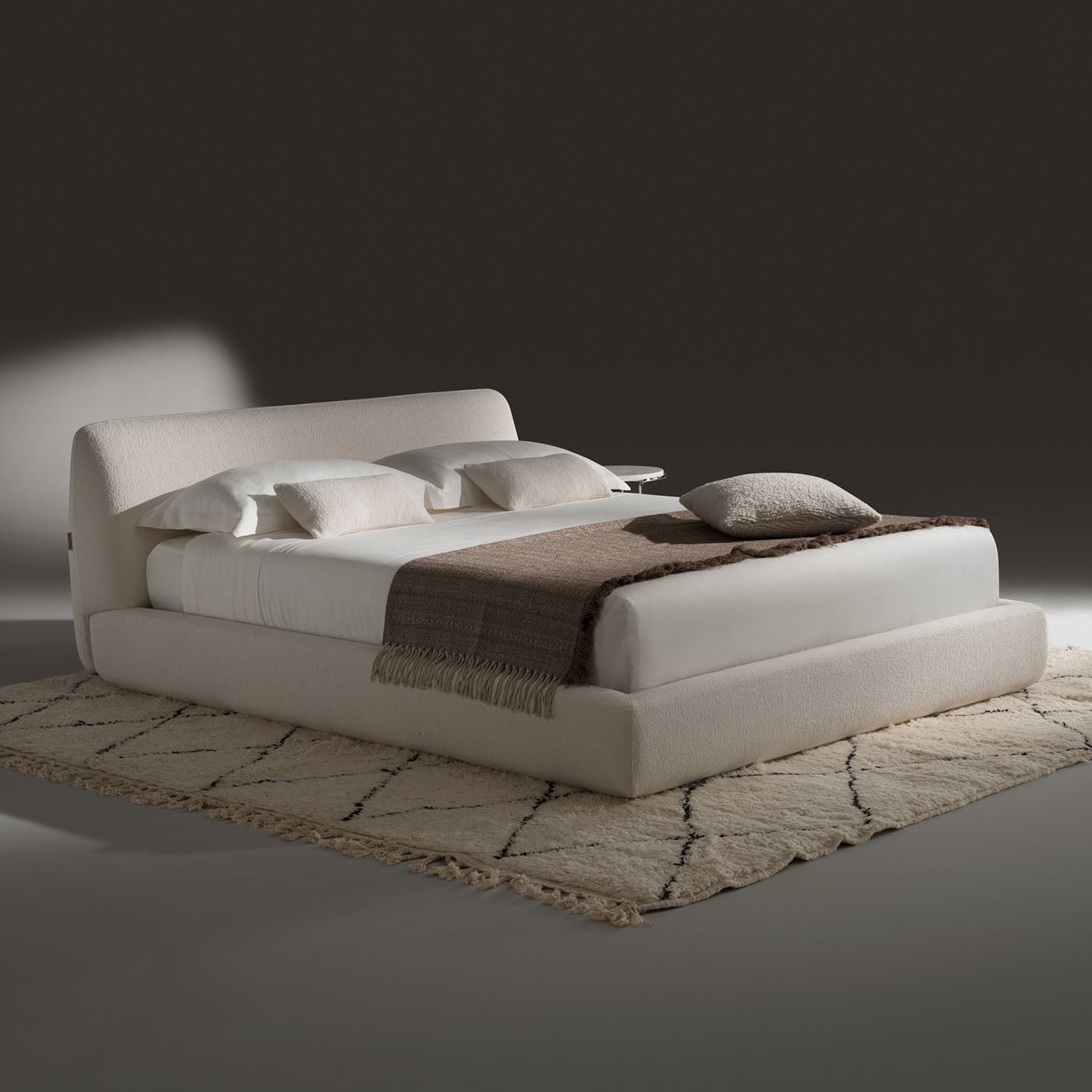 Naxos White Fabric Bed - Alternative view 2