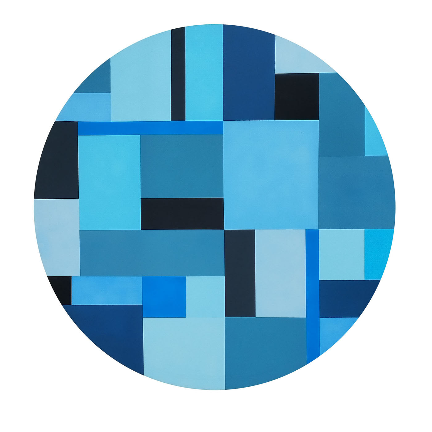 Color Spaces Rhythm and Blues Acrylic Painting on Canvas - Main view