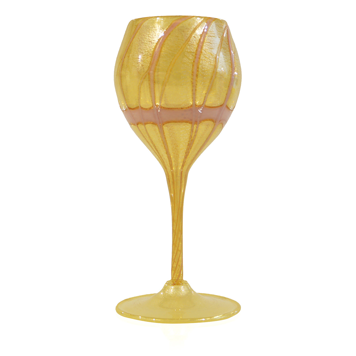 Bicchiere da vino rosso Laguna rosa e oro #3 - Vista principale