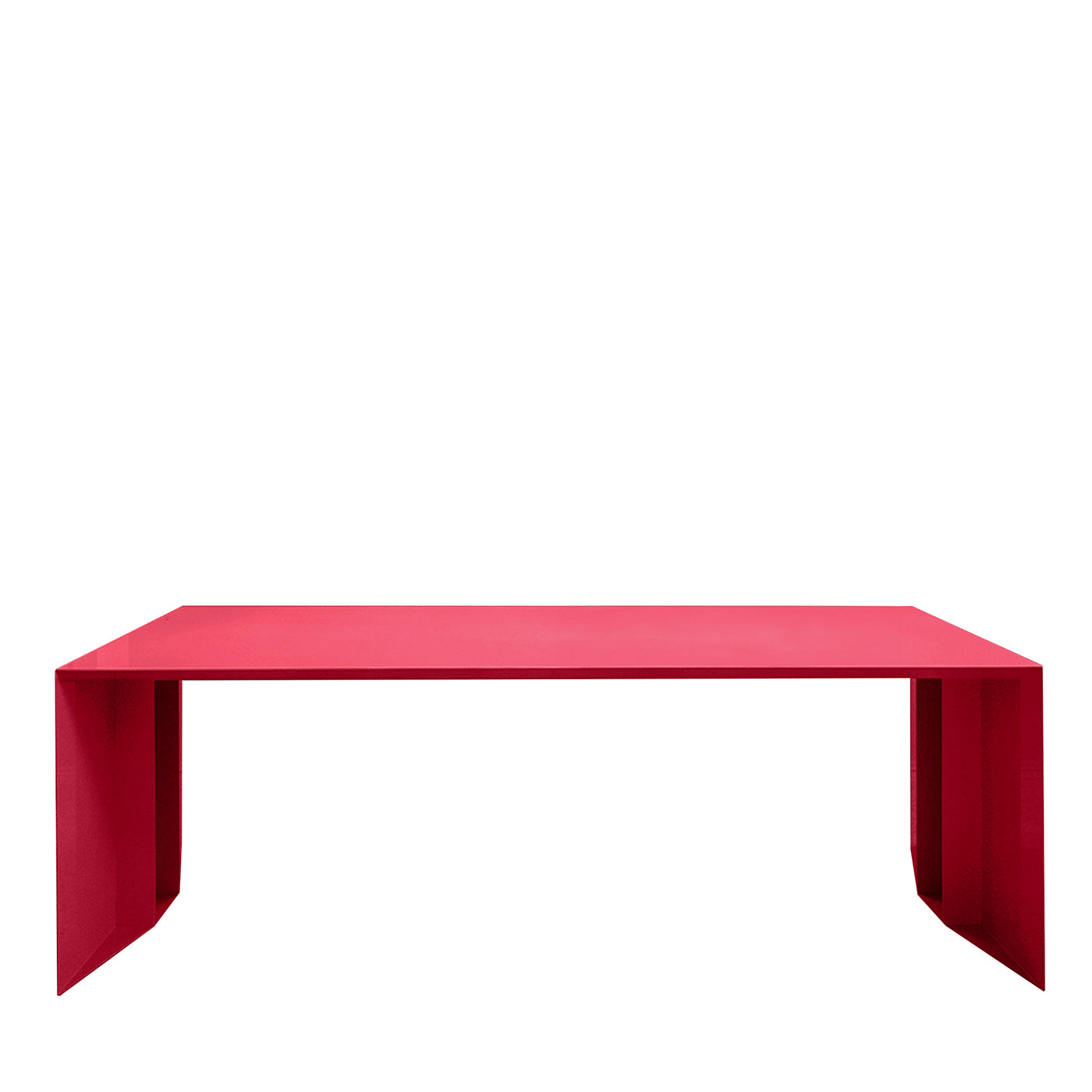 Mesa de comedor de hierro rojo S3  - Vista principal