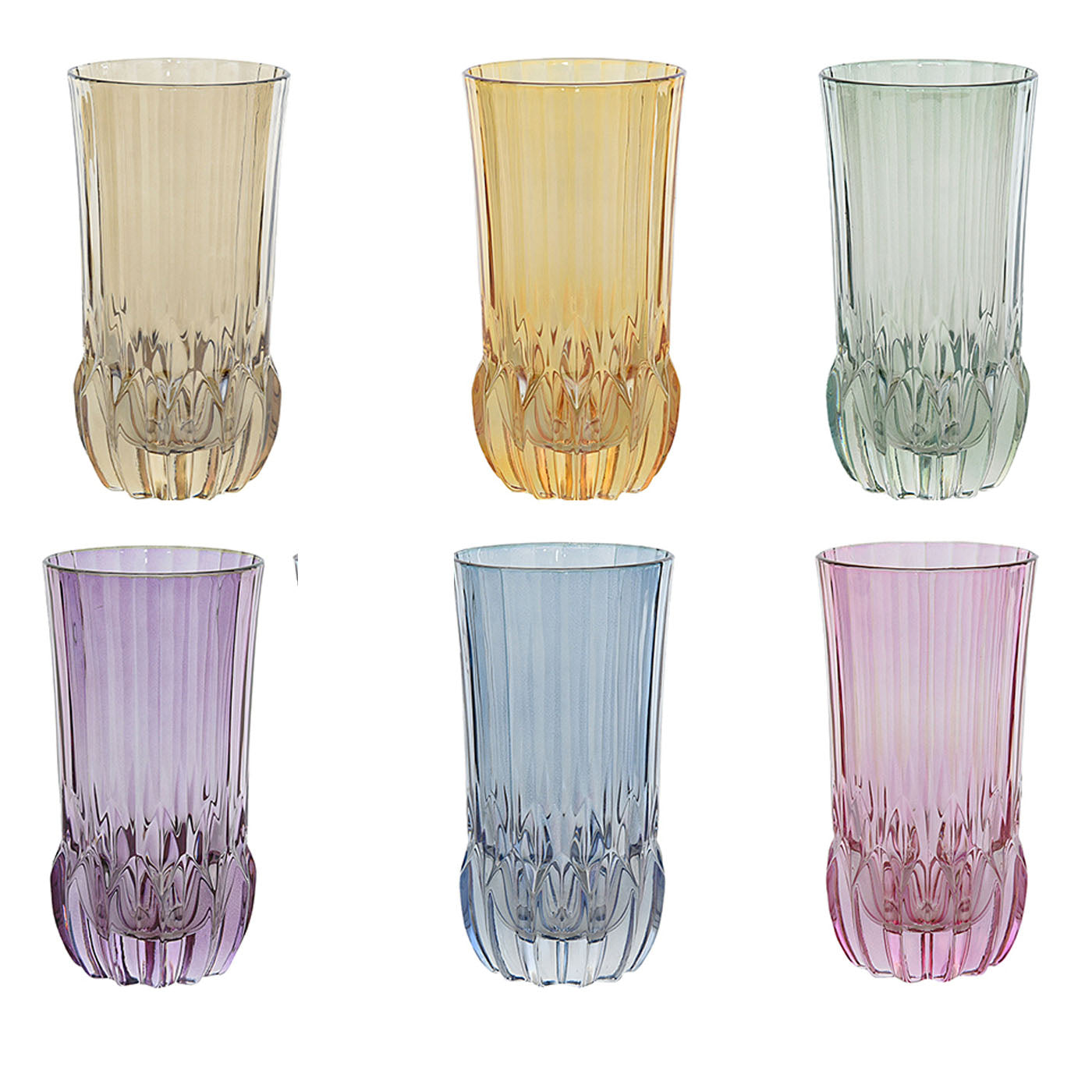 Ada 09 Set of 6 Soft Drink Glasses - Main view