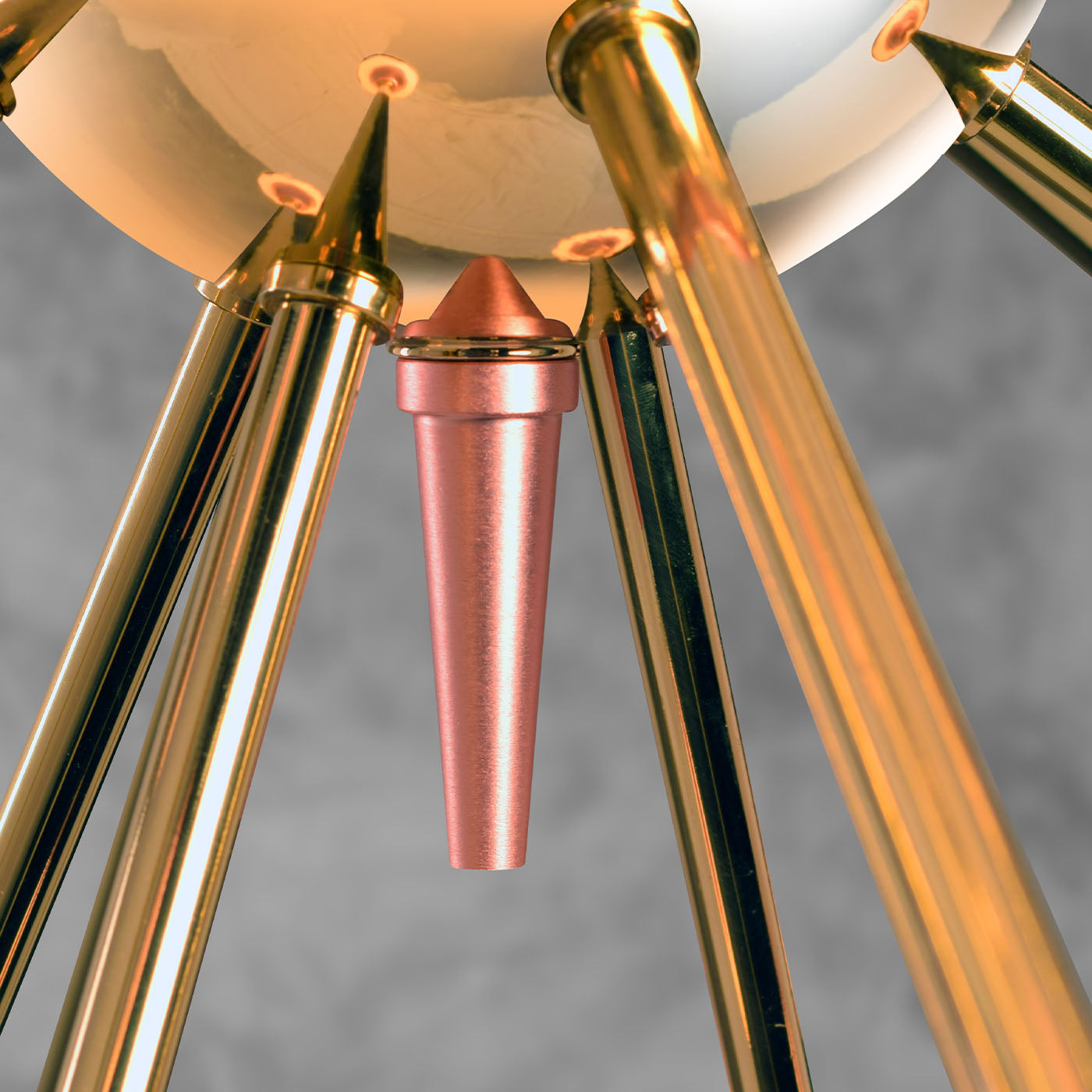 Galassia 24-Light Pink Metal & Brass Chandelier - Alternative view 2