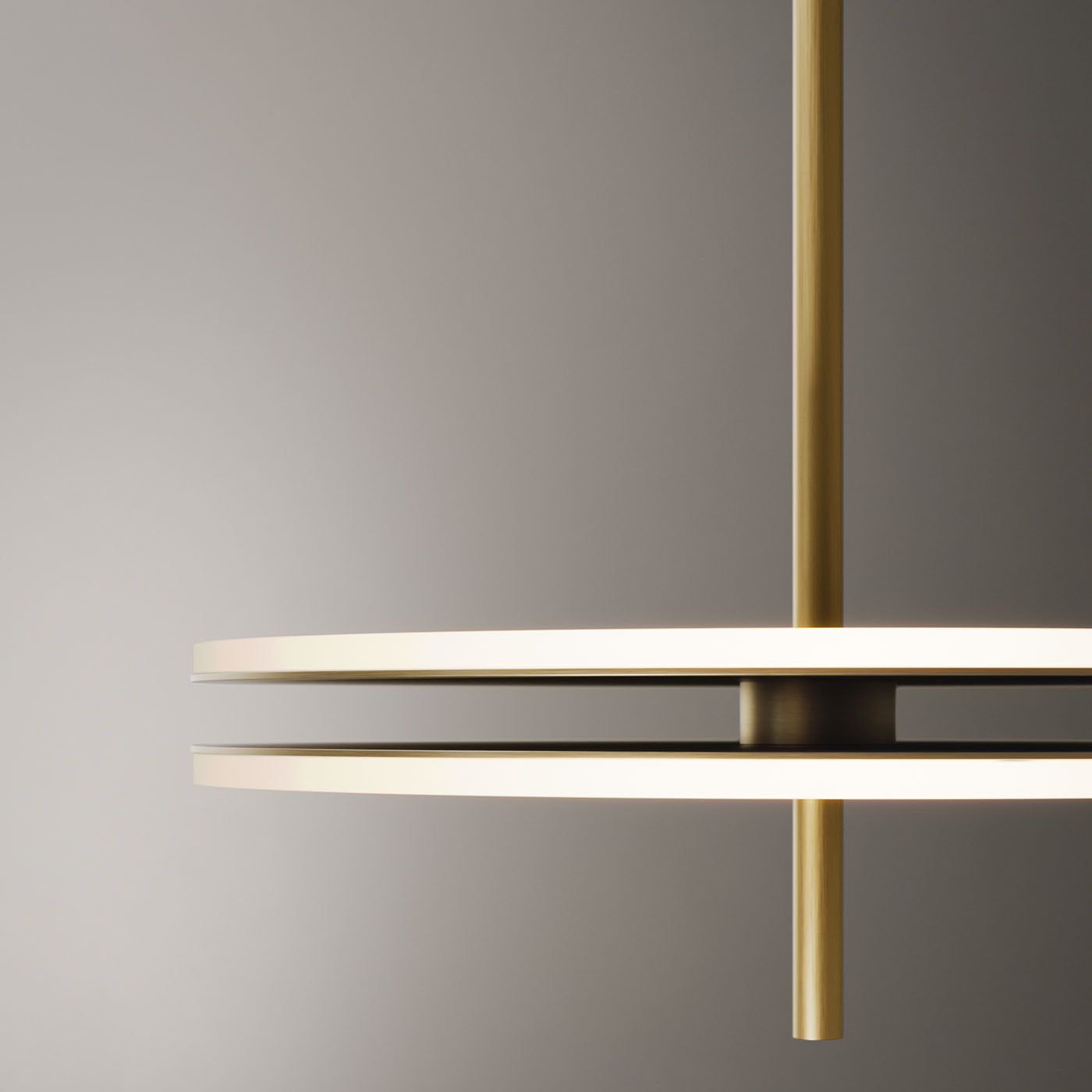 Soul Suspension Lamp In Light Burnished Brass - Alternative view 1